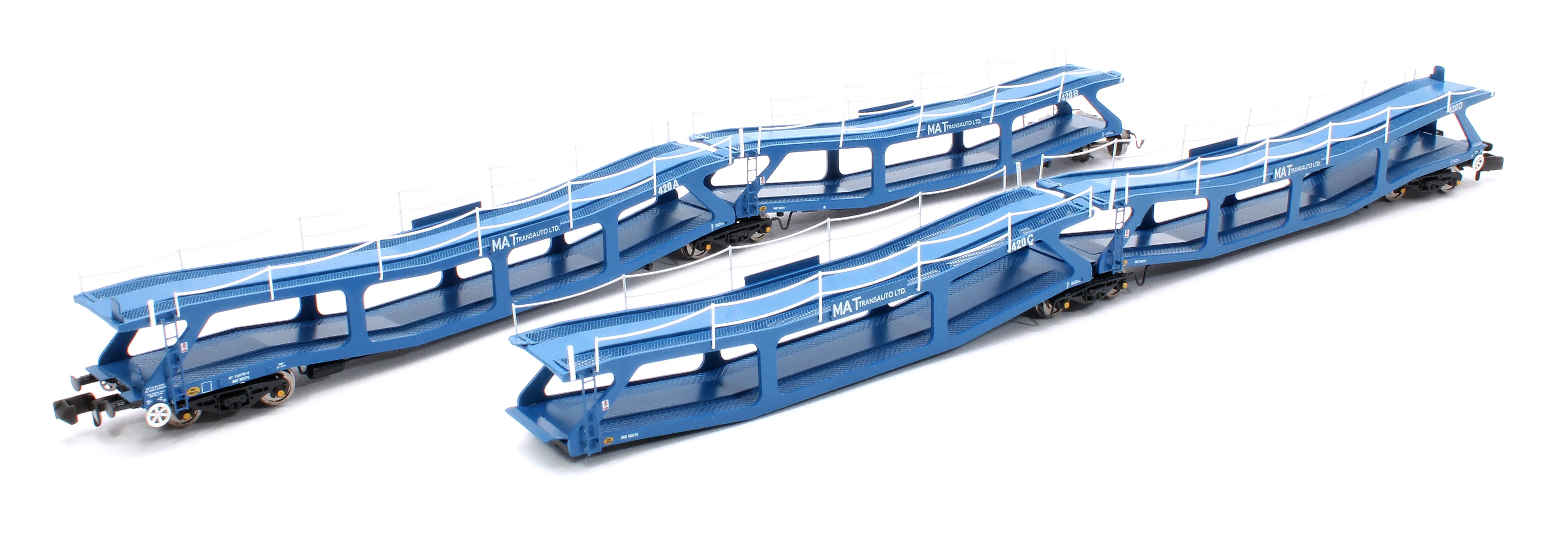 RT-N-CAR4-102A Quad Set Cartic-4 Car Carrier - MAT-Transauto Blue (Set A)