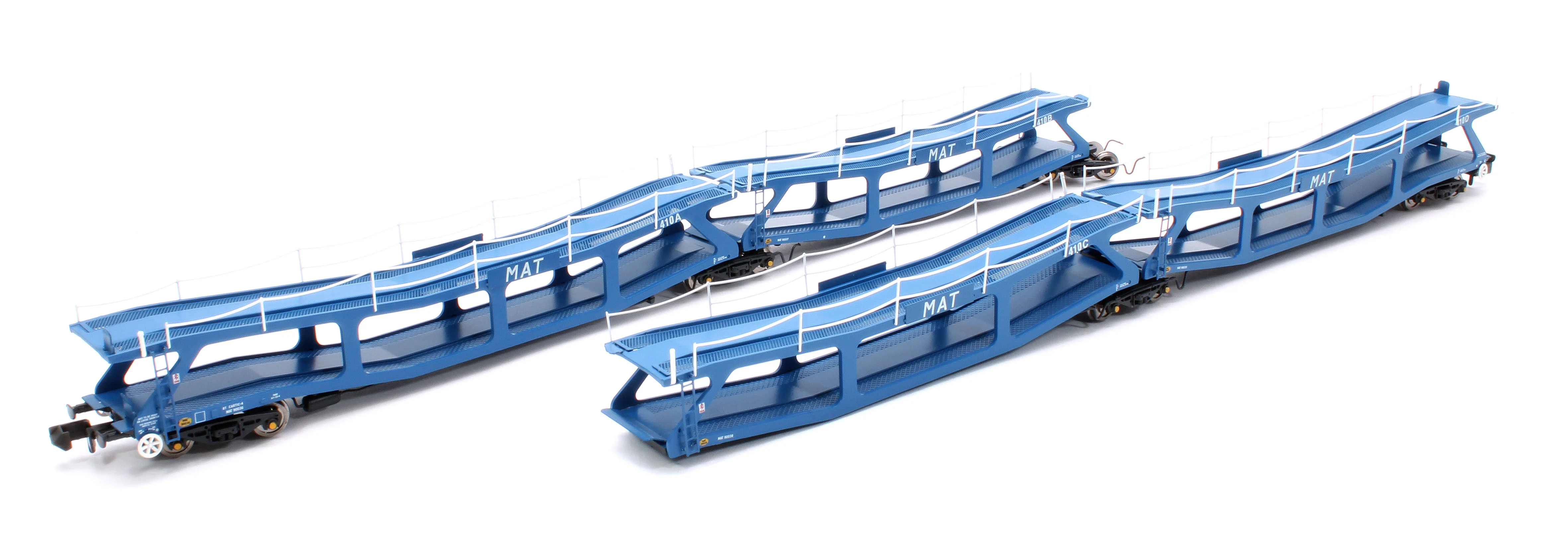 RT-N-CAR4-102B Quad Set Cartic-4 Car Carrier - MAT-Transauto Blue (Set B)