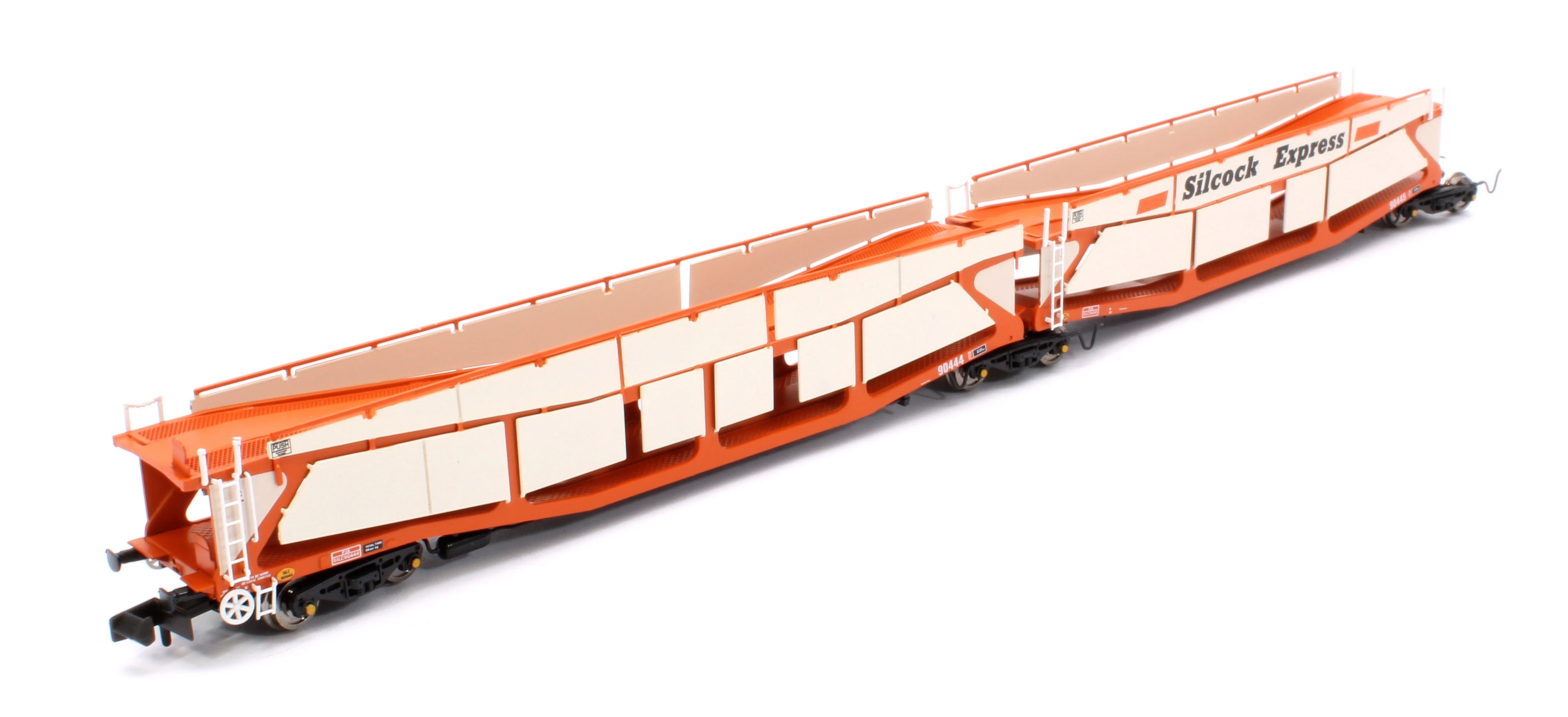 RT-N-CAR4-114B Quad Set Cartic-4 Car Carrier - Silcock Express Livery with Side Screens (Set B) - Image 2