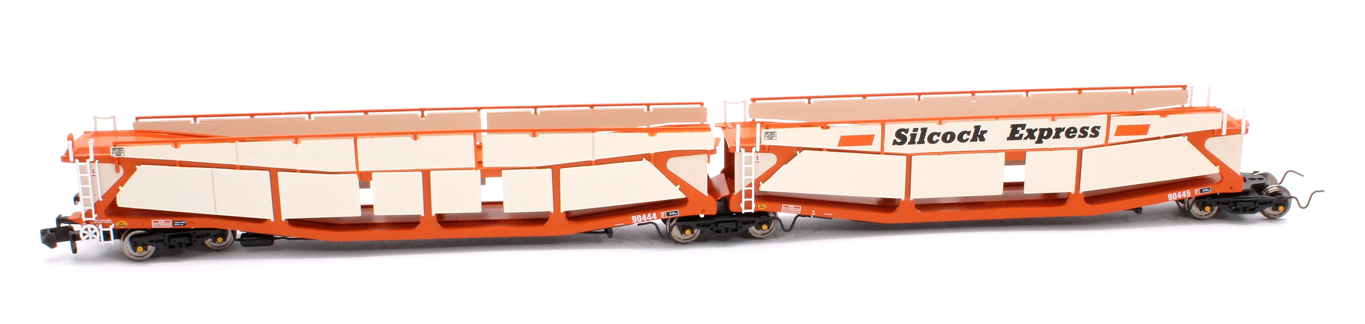 RT-N-CAR4-114B Quad Set Cartic-4 Car Carrier - Silcock Express Livery with Side Screens (Set B) - Image 3
