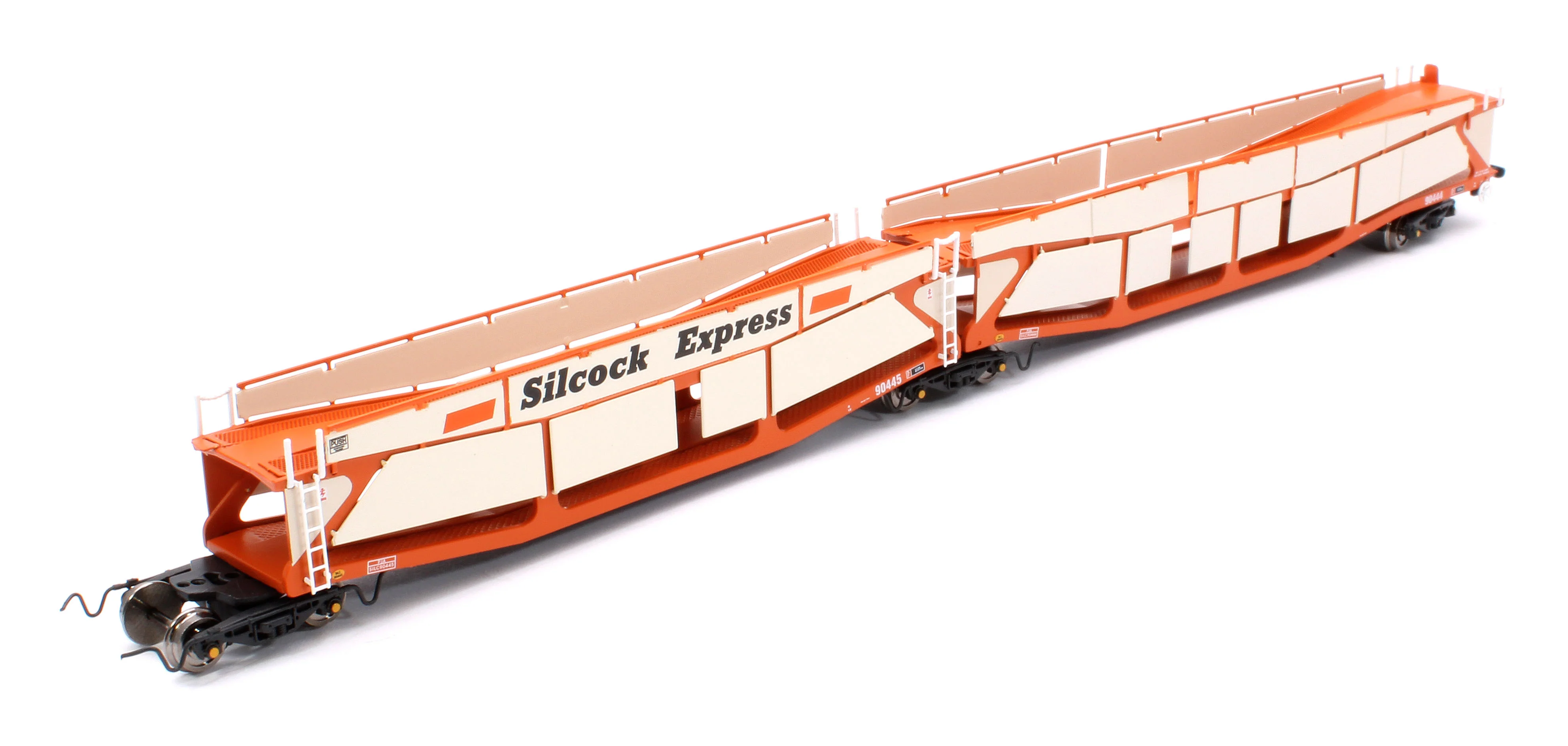 RT-N-CAR4-114B Quad Set Cartic-4 Car Carrier - Silcock Express Livery with Side Screens (Set B) - Image 4