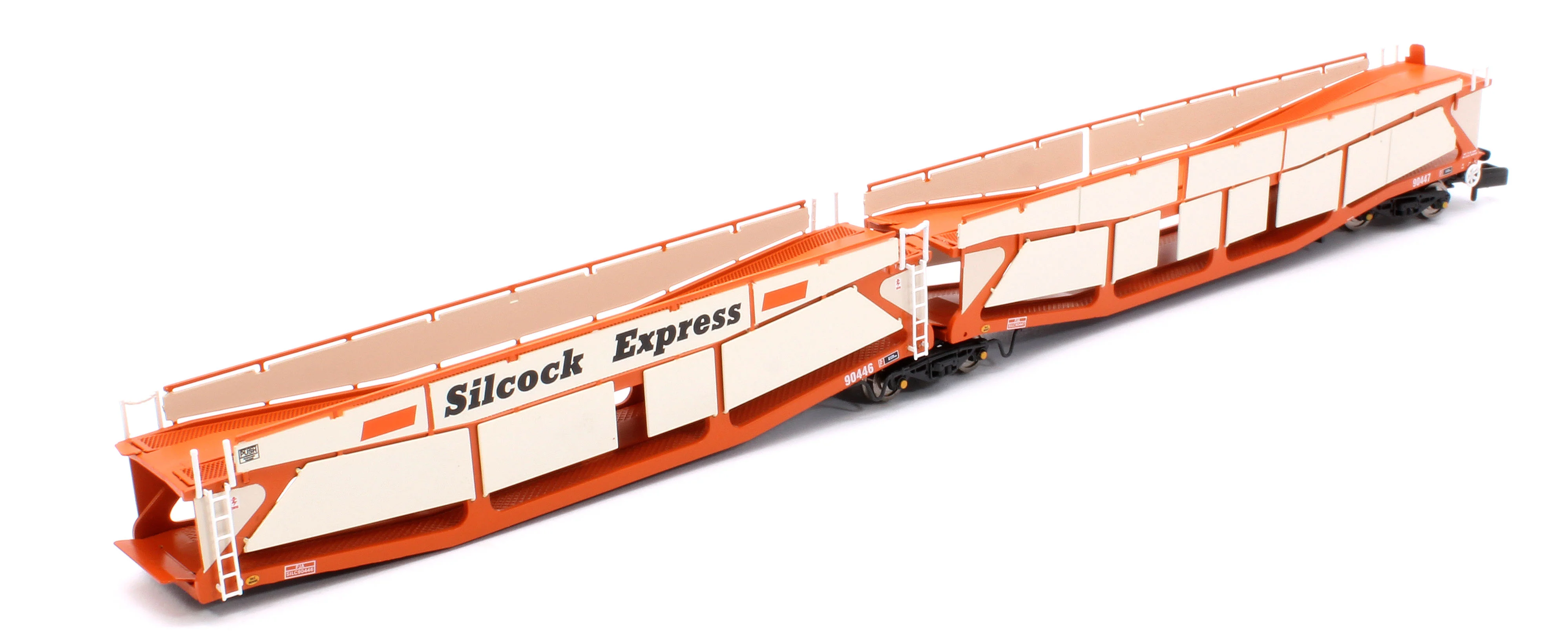 RT-N-CAR4-114B Quad Set Cartic-4 Car Carrier - Silcock Express Livery with Side Screens (Set B) - Image 5