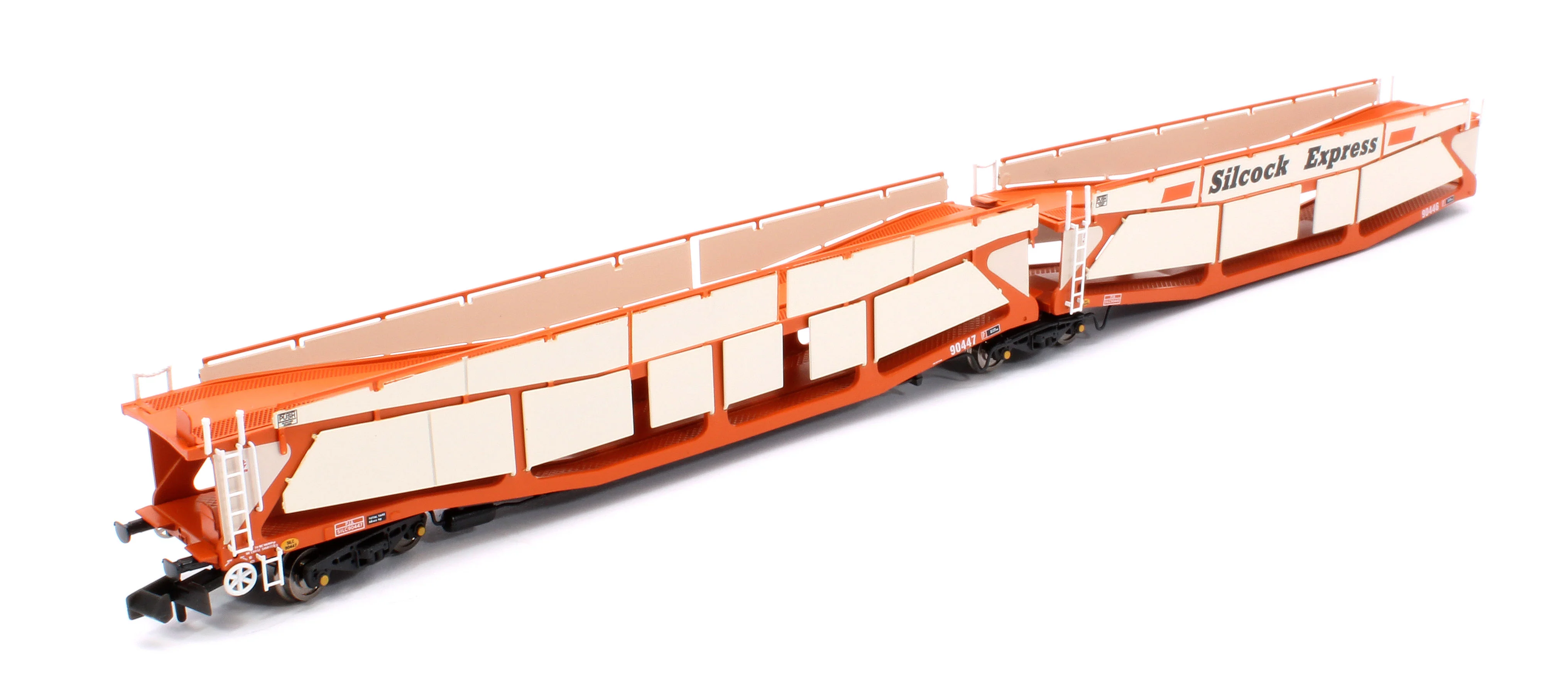 RT-N-CAR4-114B Quad Set Cartic-4 Car Carrier - Silcock Express Livery with Side Screens (Set B) - Image 7