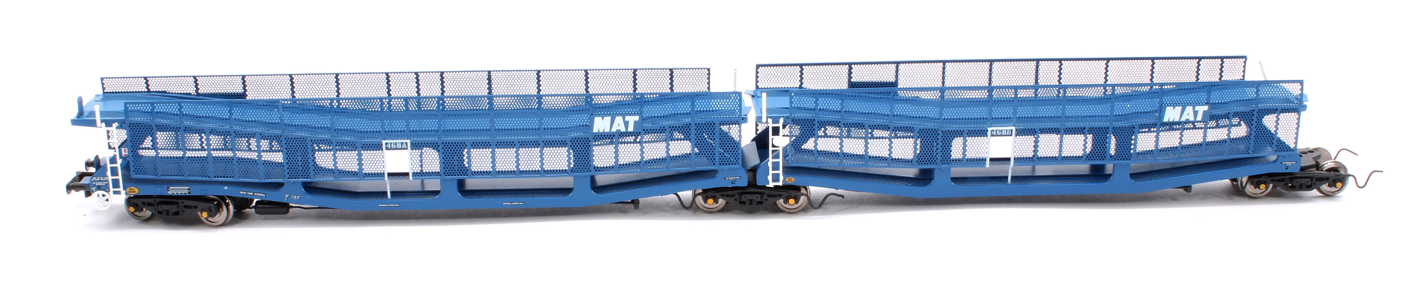 RT-N-CAR4-136A Quad Set Cartic-4 Car Carrier - MAT Blue with Mesh Screens (Set A) - Image 3