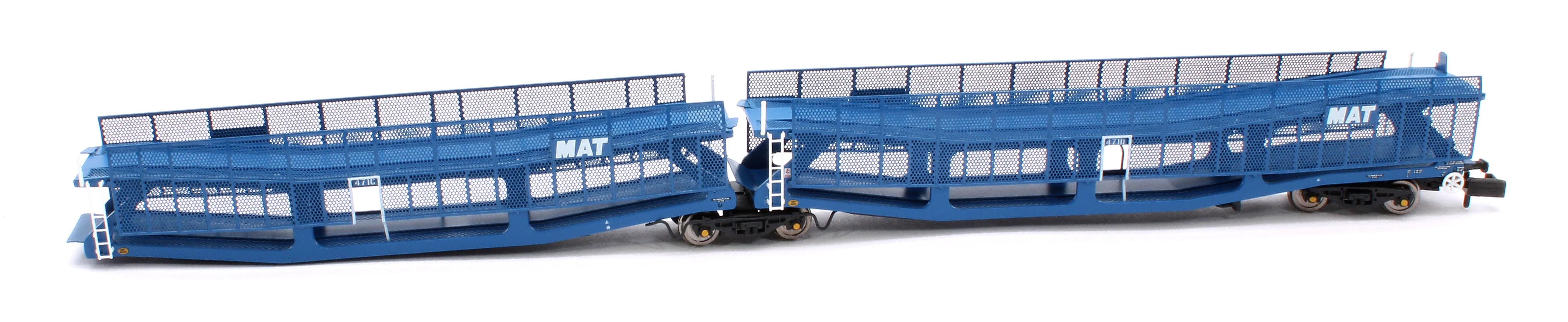 RT-N-CAR4-136B Quad Set Cartic-4 Car Carrier - MAT Blue with Mesh Screens (Set B) - Image 6