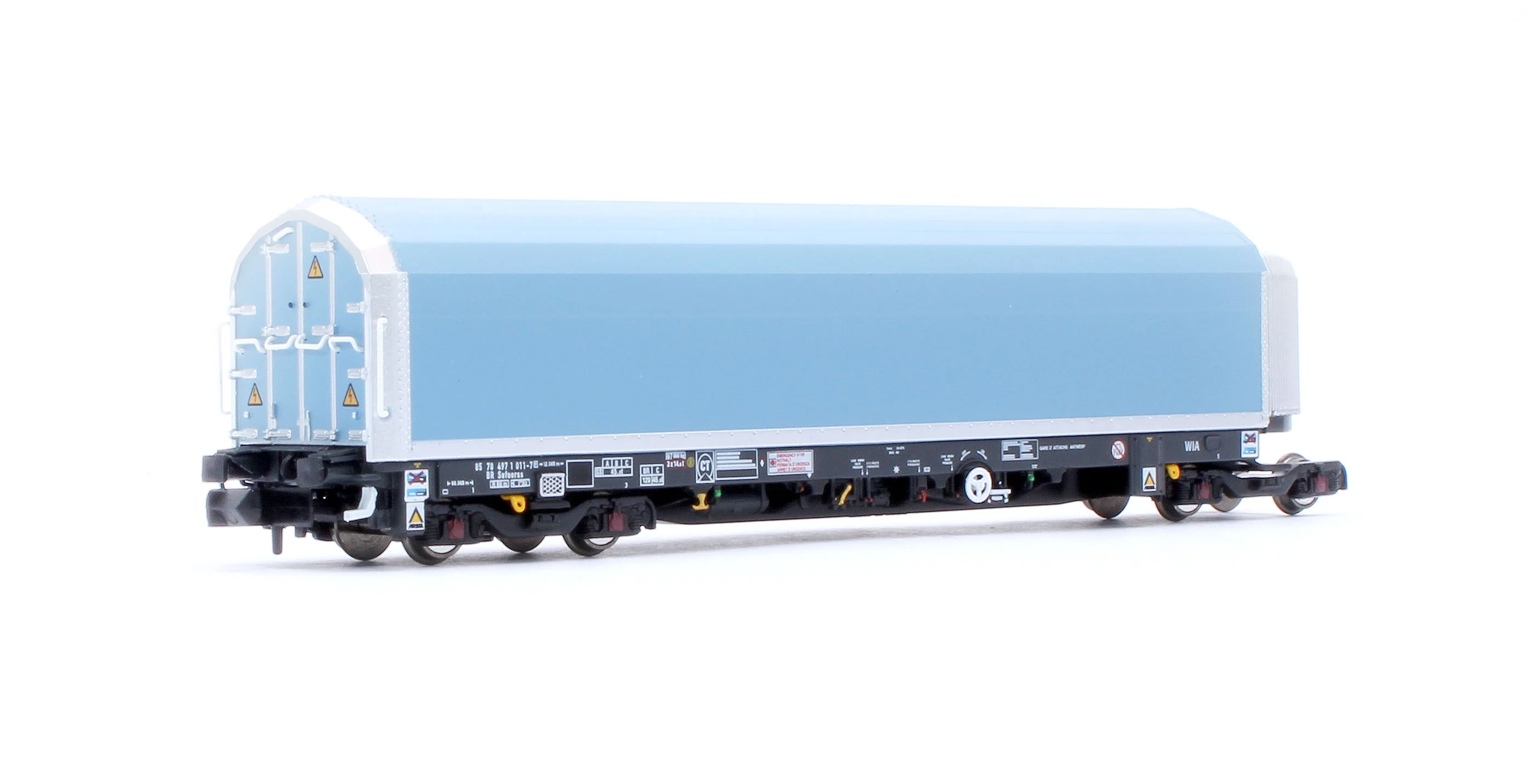 RT-N-WIA-202A N/2mm 5-car Arbel WIA car carrier plain blue. Wagon number 85 70 4971 011-7 - Image 2