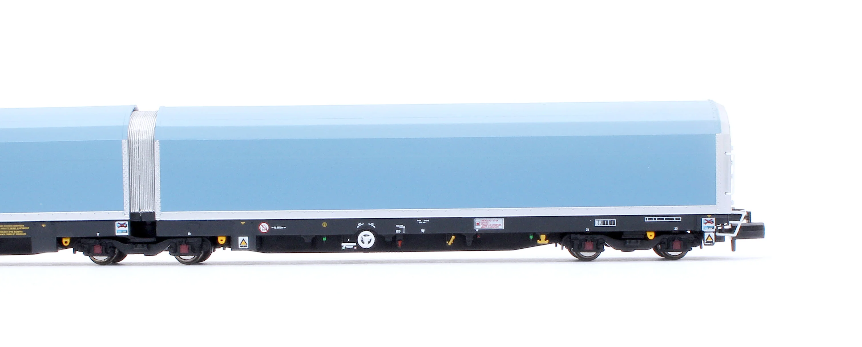 RT-N-WIA-202A N/2mm 5-car Arbel WIA car carrier plain blue. Wagon number 85 70 4971 011-7 - Image 9