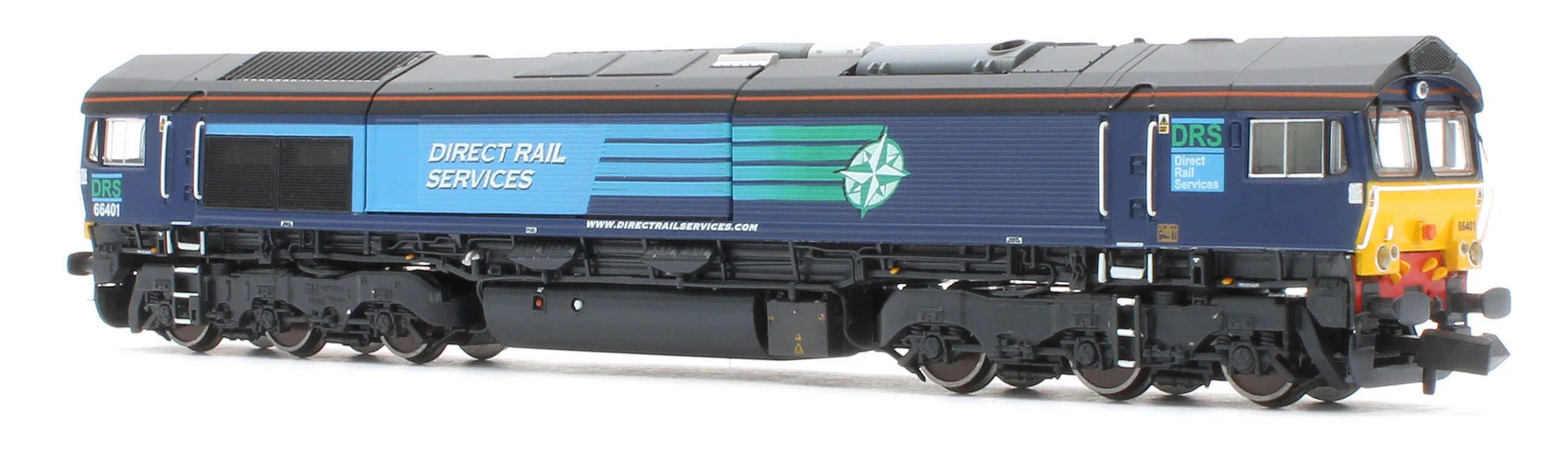 RT-N66-DRC-401DCC Class 66 66401 DRS Compass Diesel Locomotive - DCC Sound - Image 3