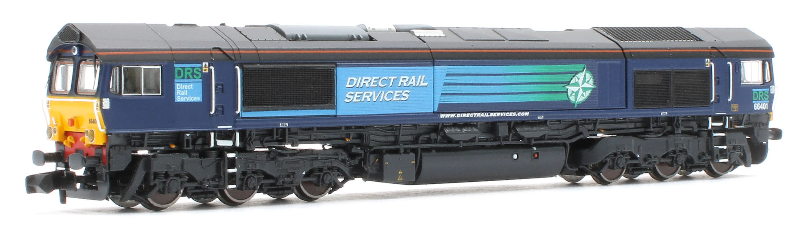 RT-N66-DRC-401DCC Class 66 66401 DRS Compass Diesel Locomotive - DCC Sound - Image 4
