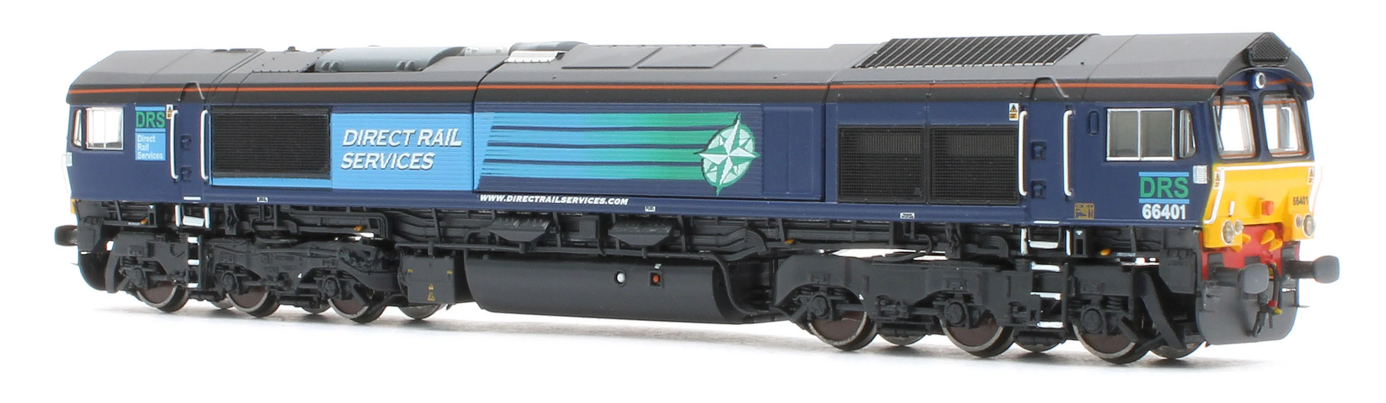 RT-N66-DRC-401DCC Class 66 66401 DRS Compass Diesel Locomotive - DCC Sound - Image 5