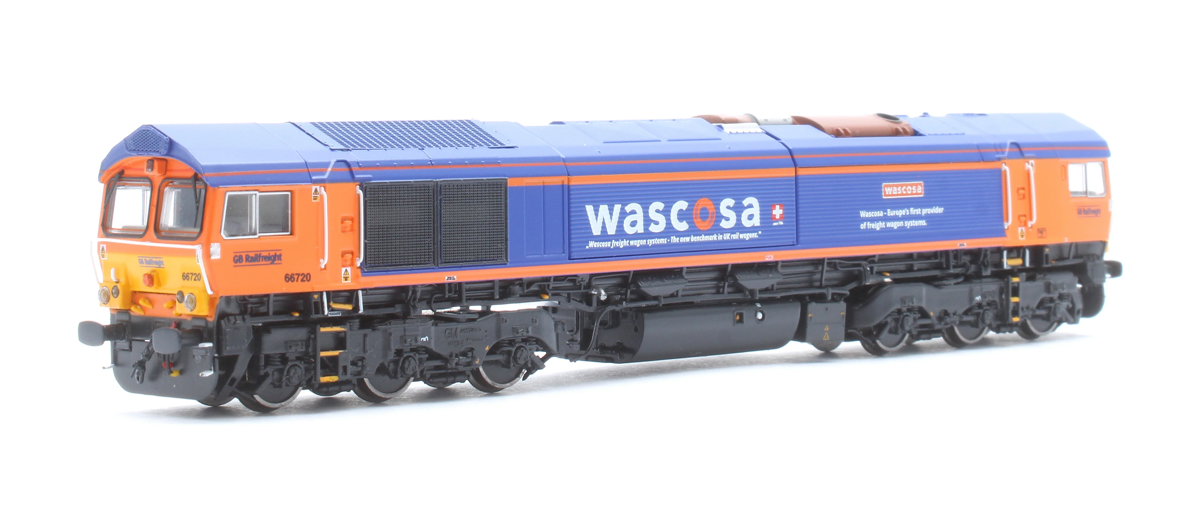 RT-N66-GBW-720DCC Class 66 66720 'Wascosa' GBRf Wascosa Diesel Locomotive - DCC Sound