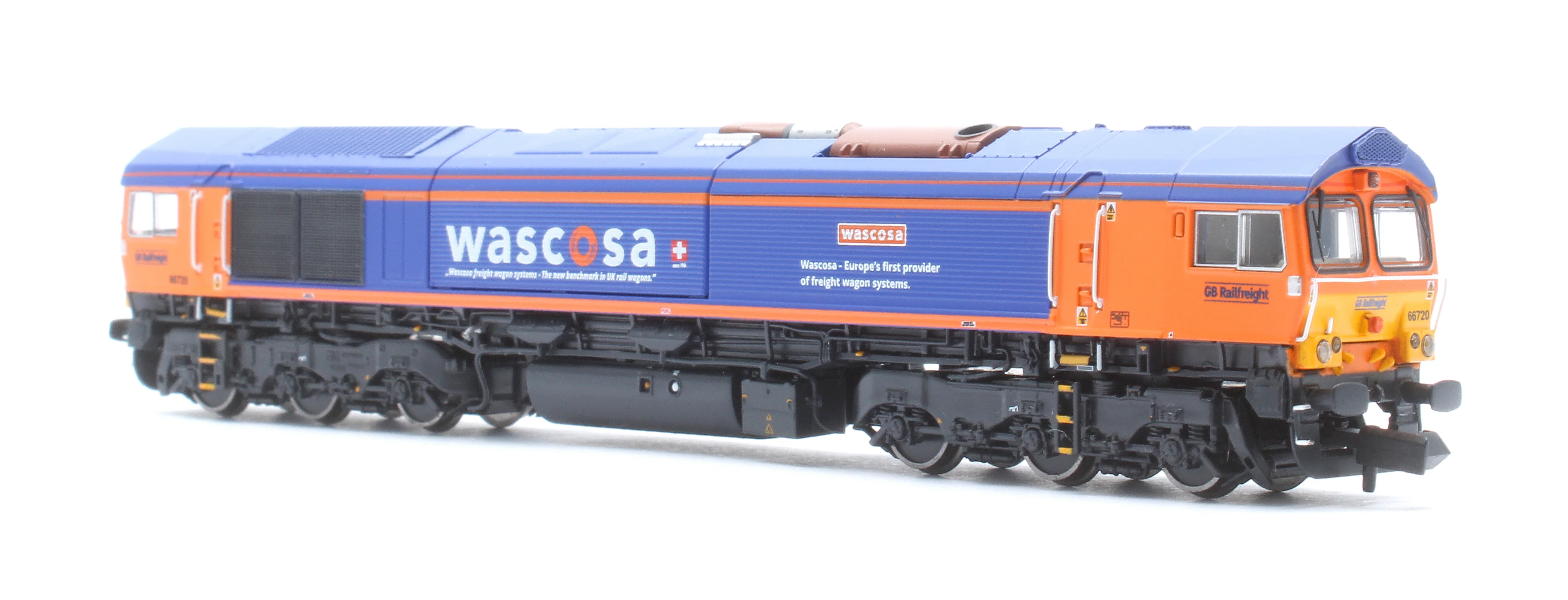 RT-N66-GBW-720DCC Class 66 66720 'Wascosa' GBRf Wascosa Diesel Locomotive - DCC Sound - Image 2