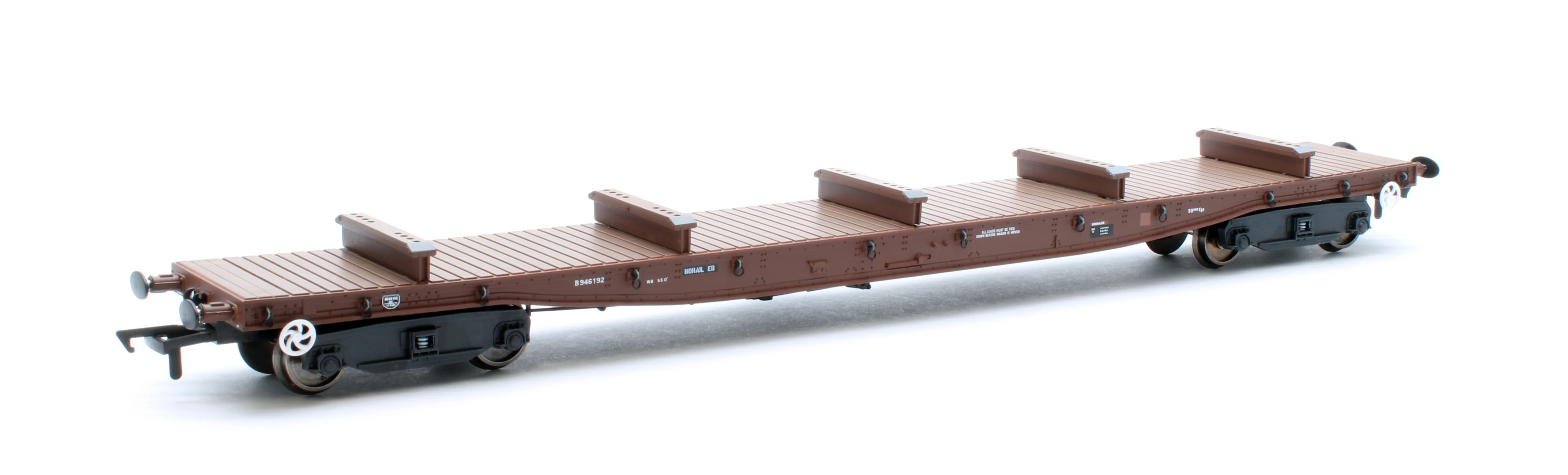 RT-OO-BRV-401 Borail EB Bauxite Livery with 5 Bolsters No. B946189 and B946192 - Twin Pack - Image 3