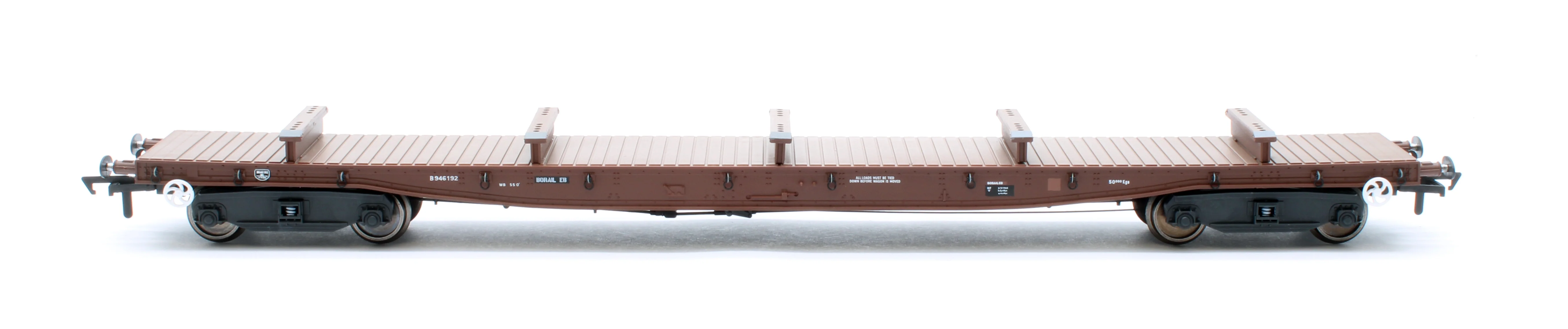RT-OO-BRV-401 Borail EB Bauxite Livery with 5 Bolsters No. B946189 and B946192 - Twin Pack - Image 4