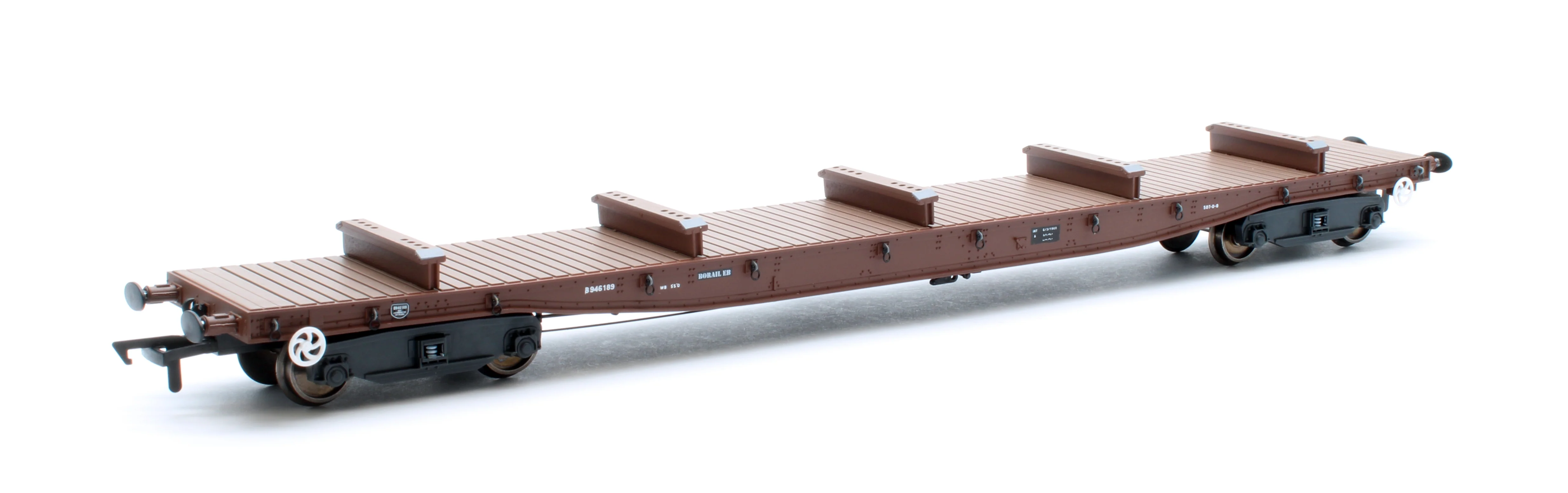 RT-OO-BRV-401 Borail EB Bauxite Livery with 5 Bolsters No. B946189 and B946192 - Twin Pack - Image 5