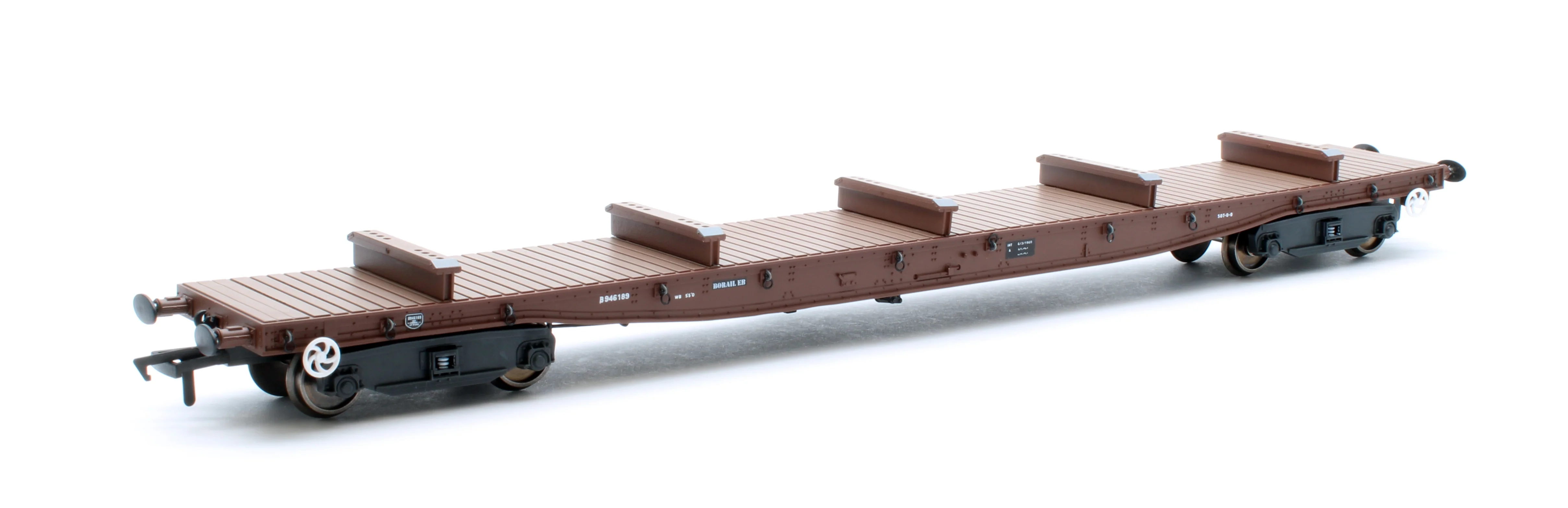 RT-OO-BRV-401 Borail EB Bauxite Livery with 5 Bolsters No. B946189 and B946192 - Twin Pack - Image 6