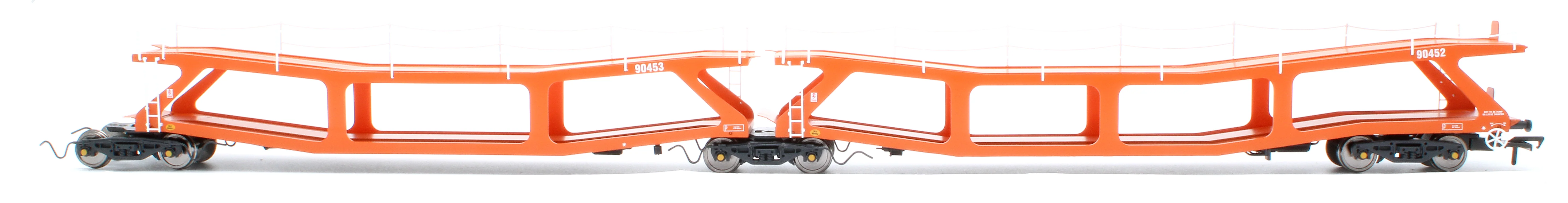RT-OO-CAR4-403B Quad set Cartic-4 car carrier - Silcock and Collings orange (set B) - Image 3