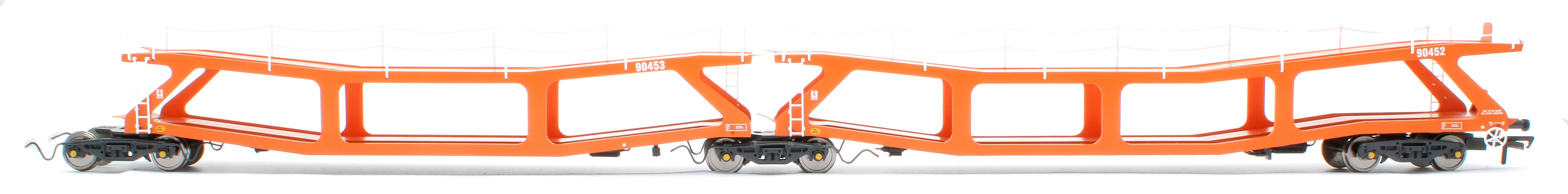 RT-OO-CAR4-403B Quad set Cartic-4 car carrier - Silcock and Collings orange (set B) - Image 5