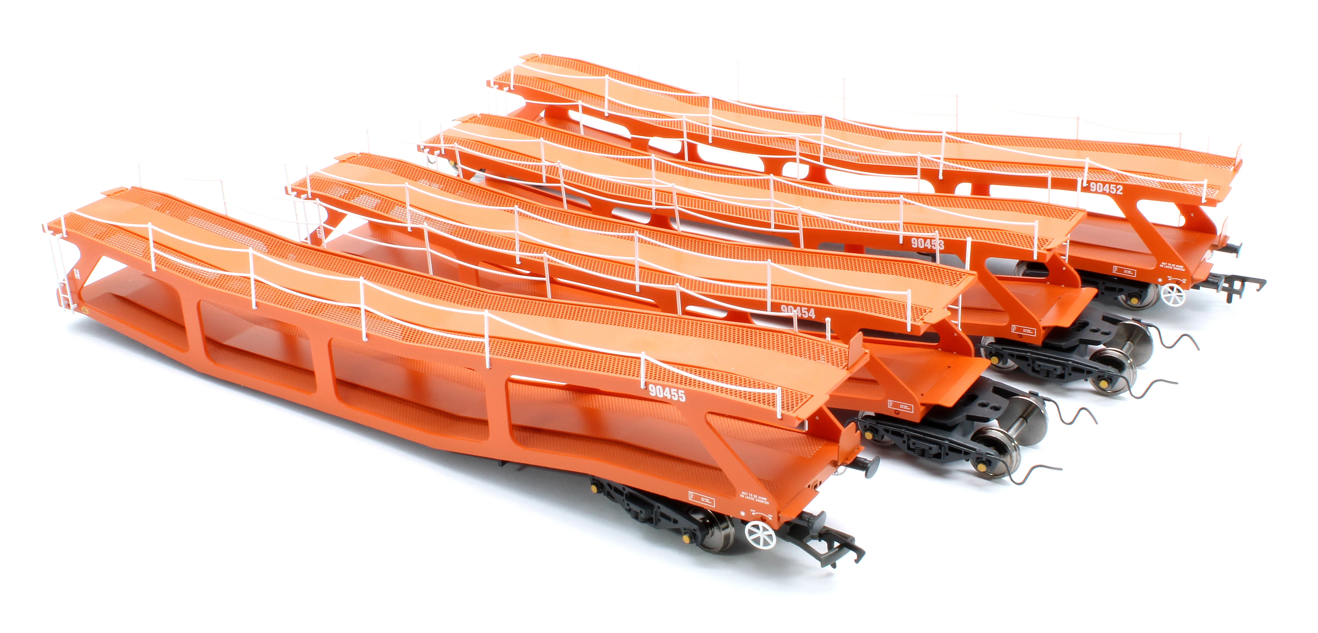 RT-OO-CAR4-403B Quad set Cartic-4 car carrier - Silcock and Collings orange (set B) - Image 6