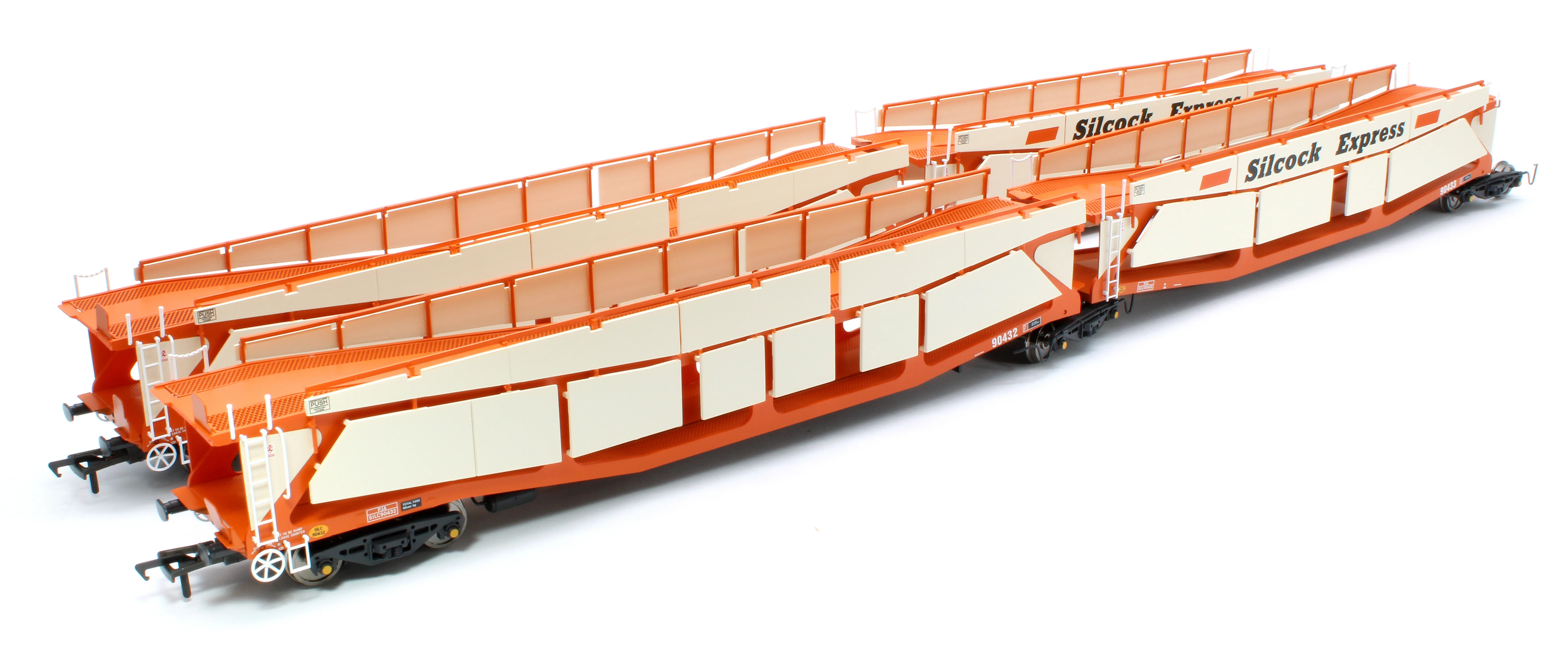 RT-OO-CAR4-414A Quad set Cartic-4 car carrier - Silcock Express livery with side screens (set A)