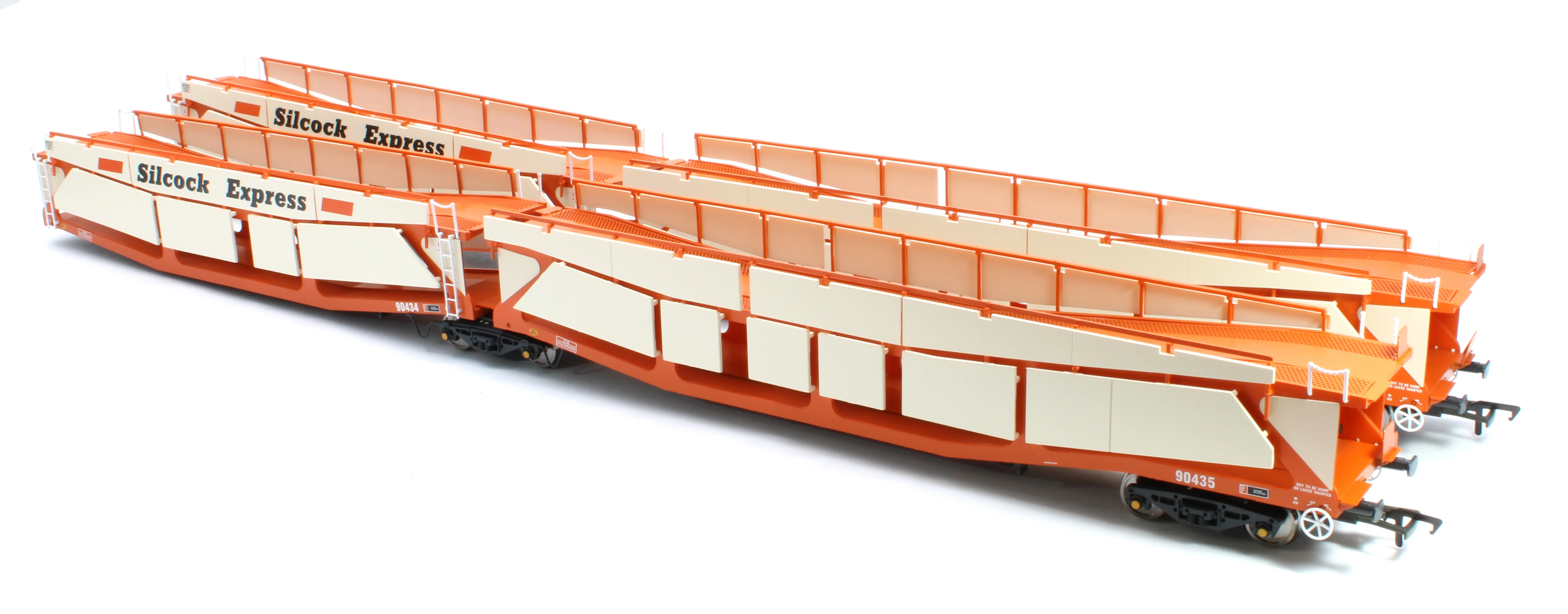 RT-OO-CAR4-414A Quad set Cartic-4 car carrier - Silcock Express livery with side screens (set A) - Image 2