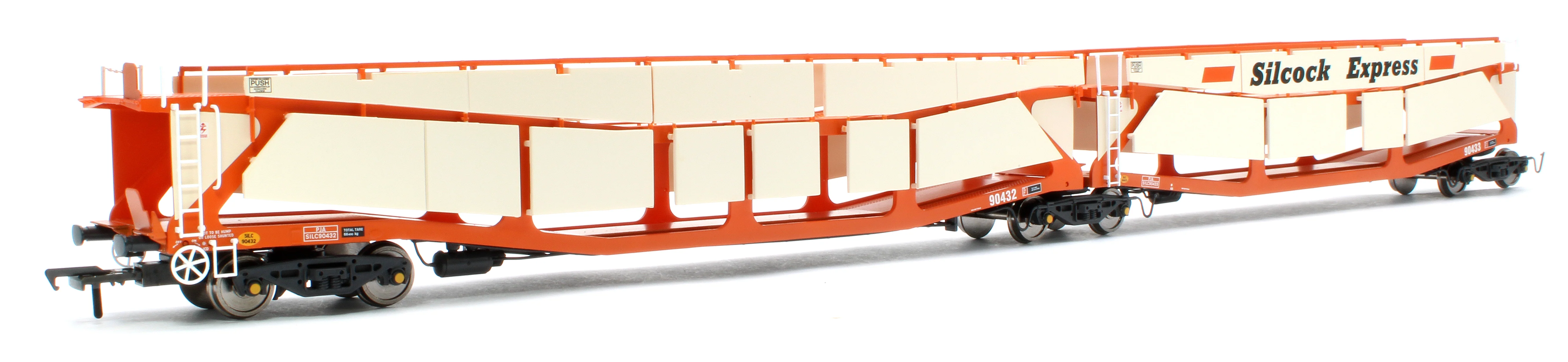 RT-OO-CAR4-414A Quad set Cartic-4 car carrier - Silcock Express livery with side screens (set A) - Image 3