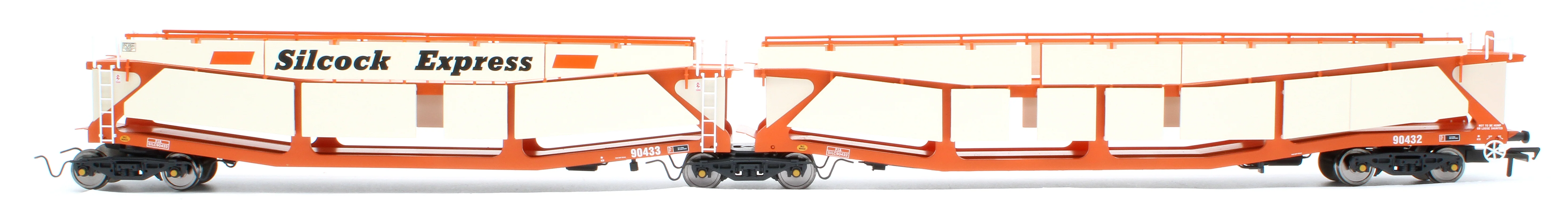 RT-OO-CAR4-414A Quad set Cartic-4 car carrier - Silcock Express livery with side screens (set A) - Image 4