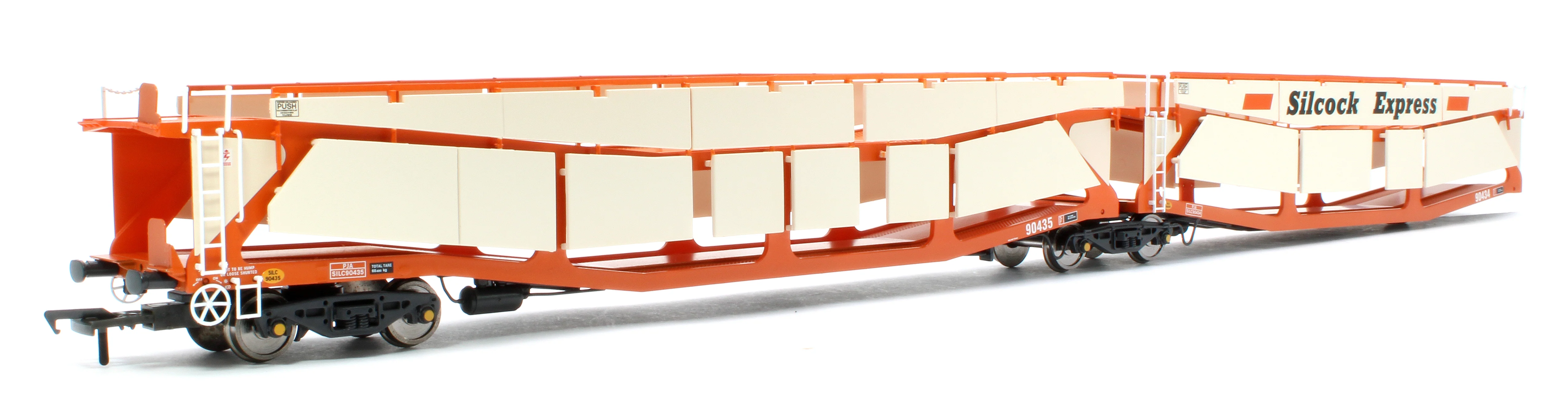 RT-OO-CAR4-414A Quad set Cartic-4 car carrier - Silcock Express livery with side screens (set A) - Image 5