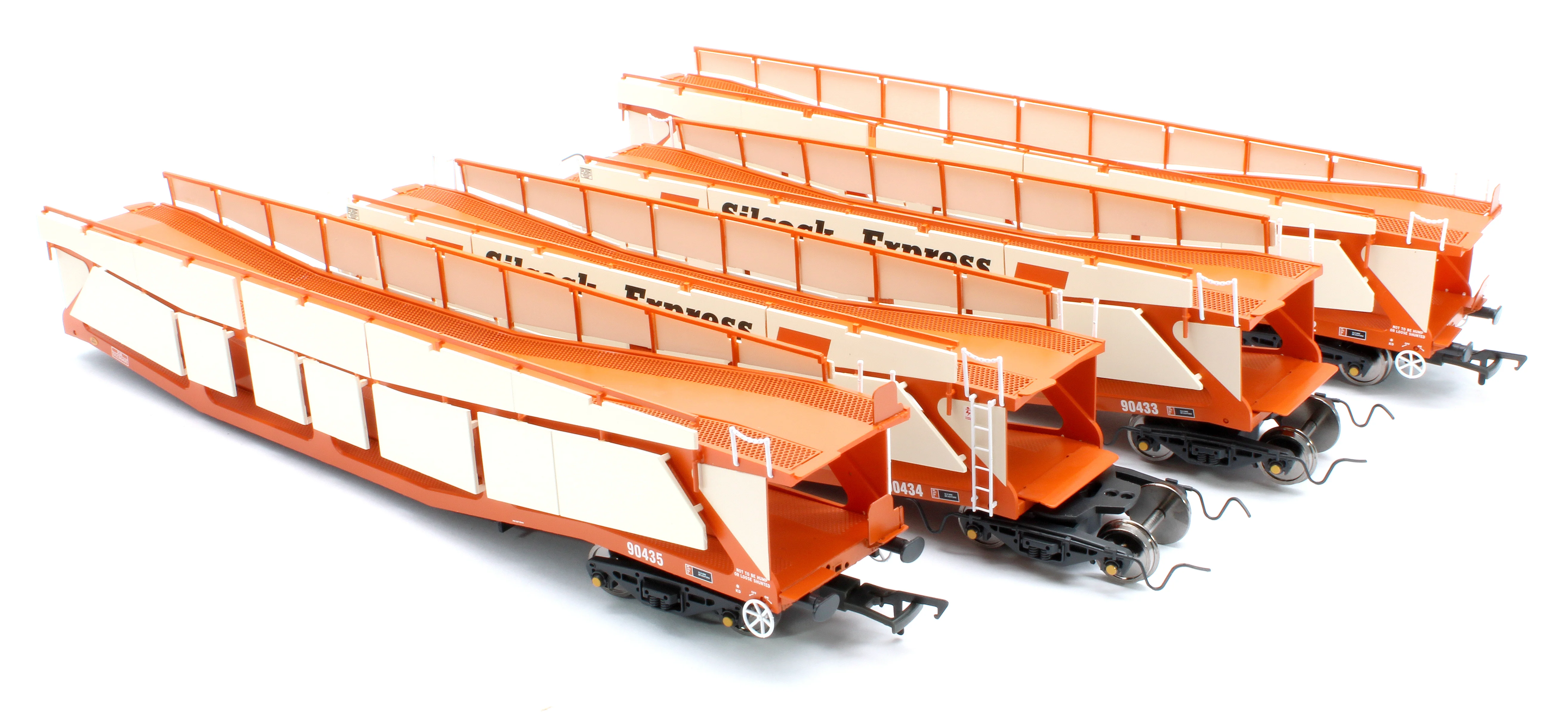 RT-OO-CAR4-414A Quad set Cartic-4 car carrier - Silcock Express livery with side screens (set A) - Image 7