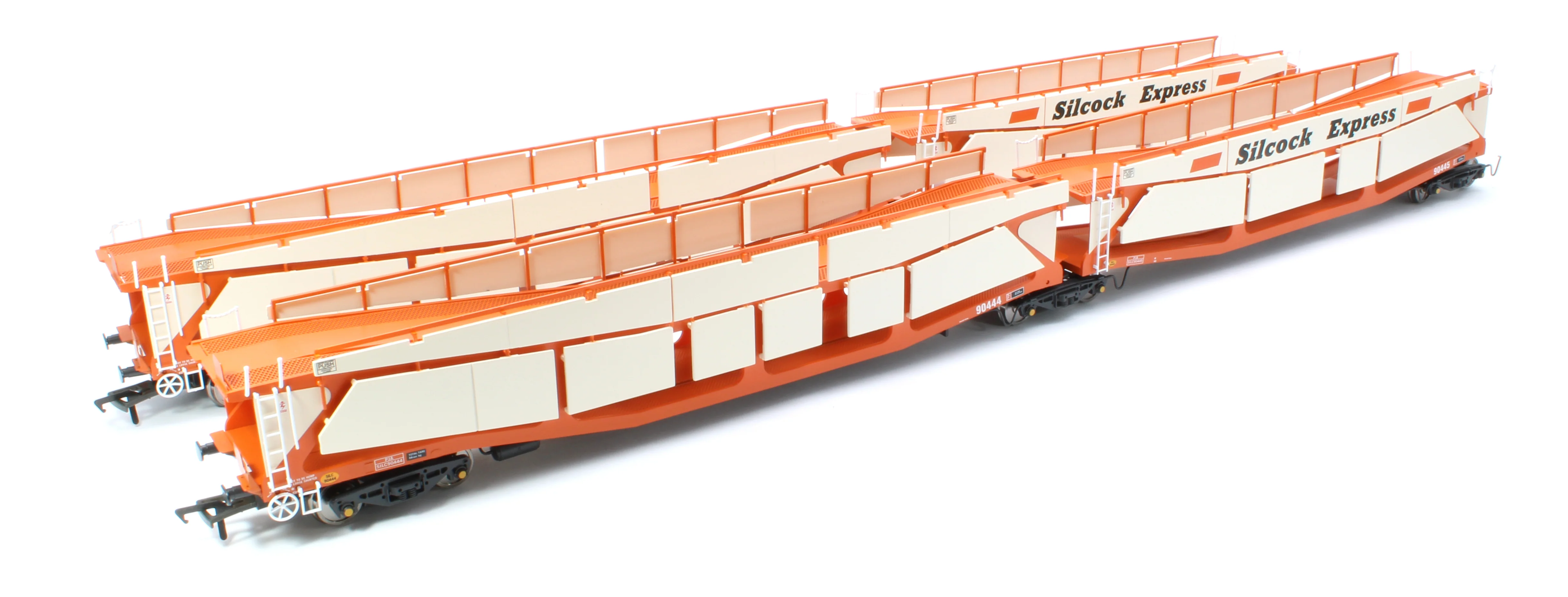 RT-OO-CAR4-414B Quad set Cartic-4 car carrier - Silcock Express livery with side screens (set B)