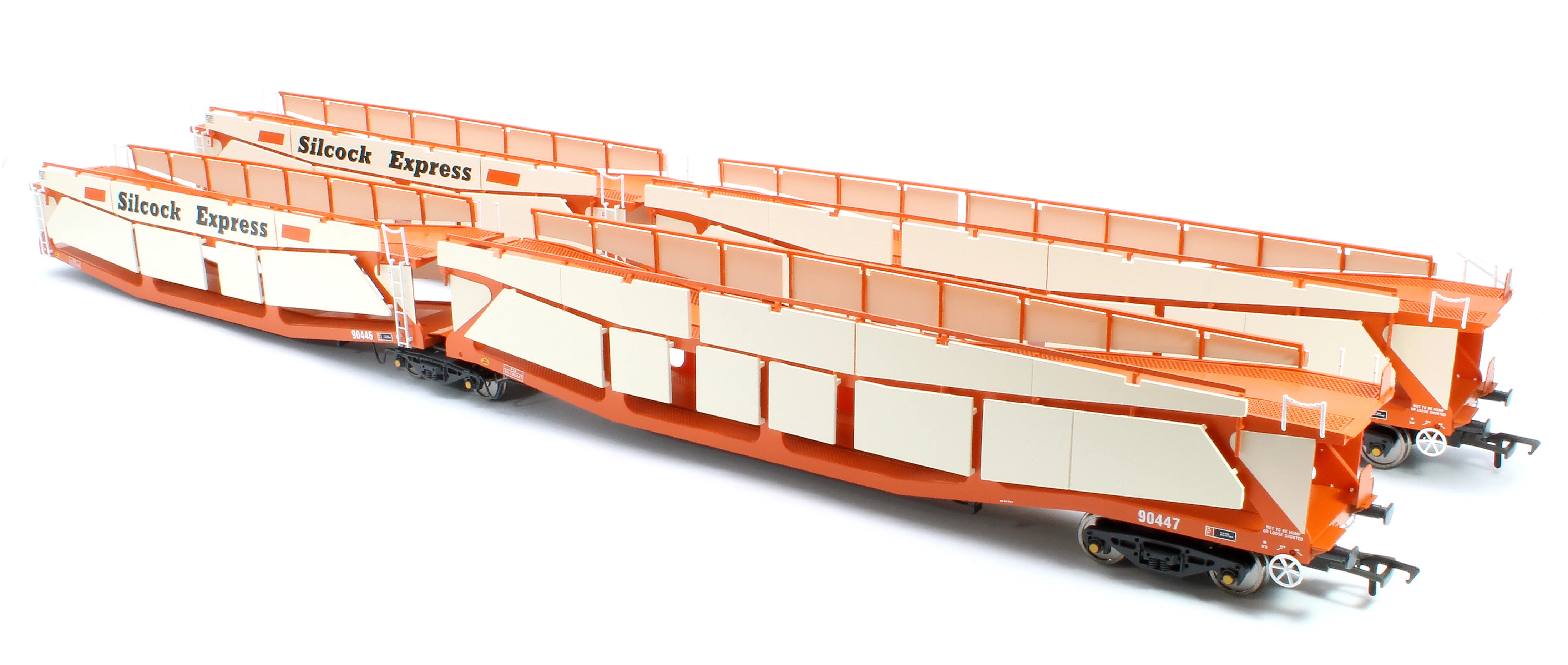 RT-OO-CAR4-414B Quad set Cartic-4 car carrier - Silcock Express livery with side screens (set B) - Image 2