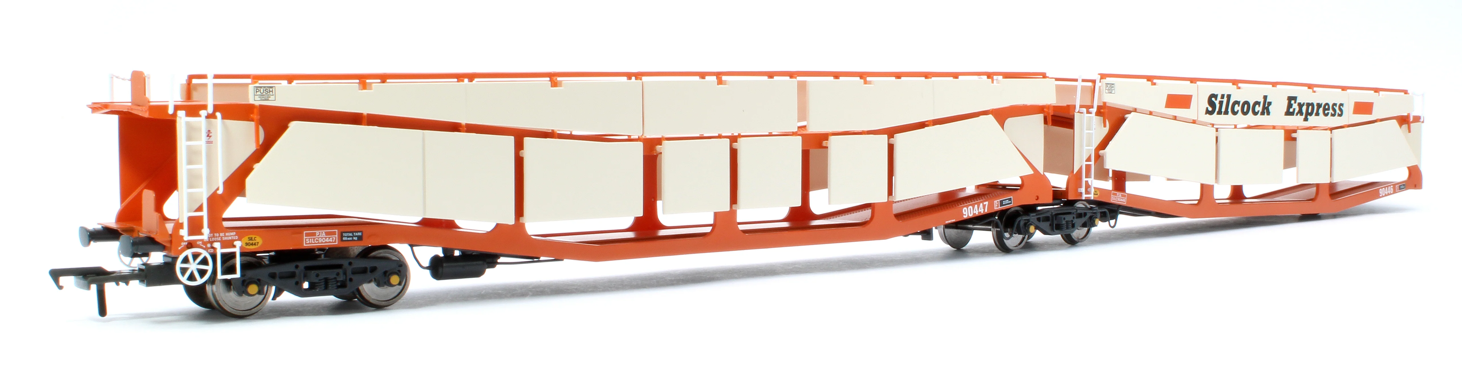 RT-OO-CAR4-414B Quad set Cartic-4 car carrier - Silcock Express livery with side screens (set B) - Image 5