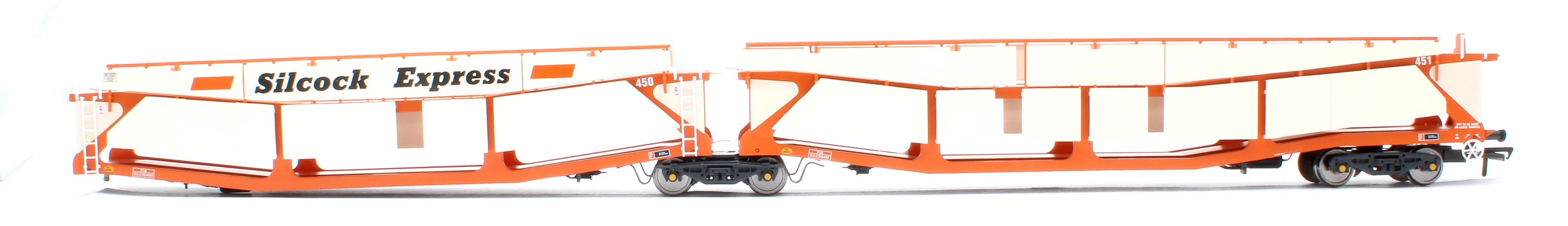 RT-OO-CAR4-425B Quad set Cartic-4 car carrier - Silcock Express livery with roof + side screens (set B) - Image 4