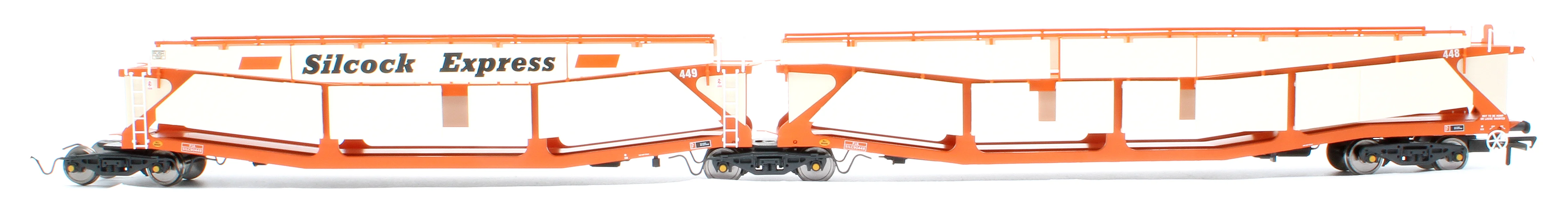 RT-OO-CAR4-425B Quad set Cartic-4 car carrier - Silcock Express livery with roof + side screens (set B) - Image 6