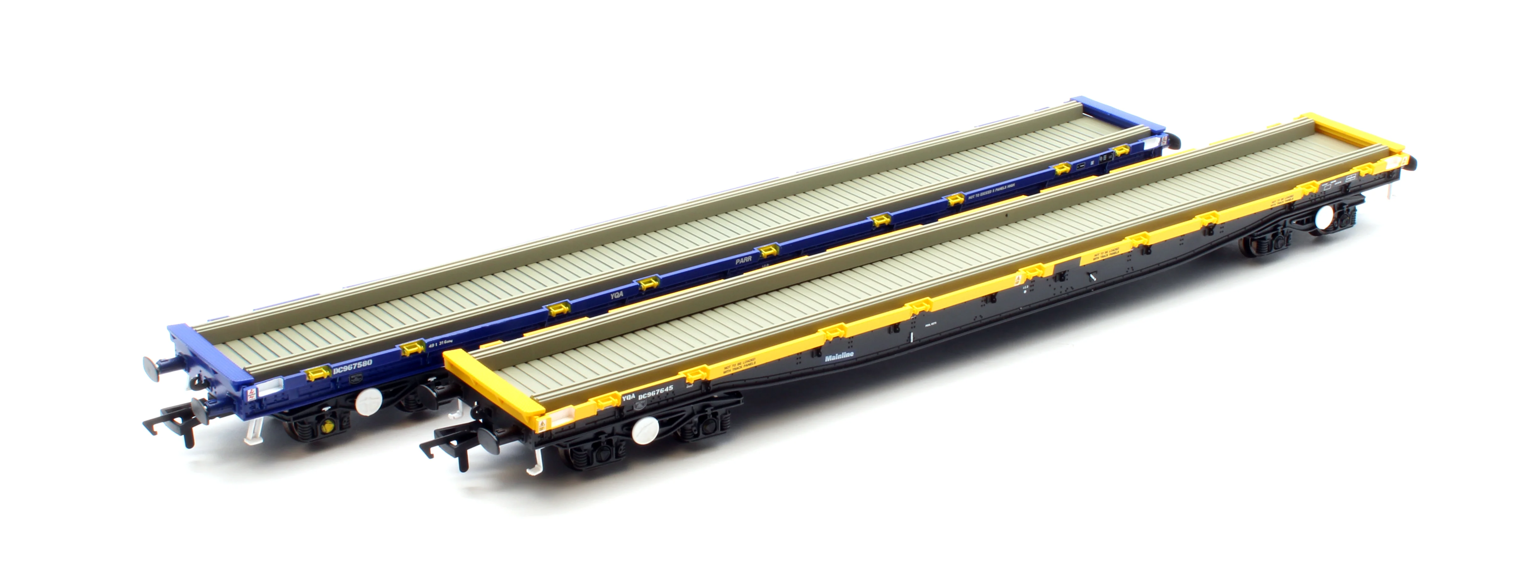 RT-OO-YQA-410 YQA Parrs Mainline Branding YQA Parr DC967580 (Mainline blue) and YQA Parr DC967645 (Departmental yellow with Mainline branding) - Twin Pack