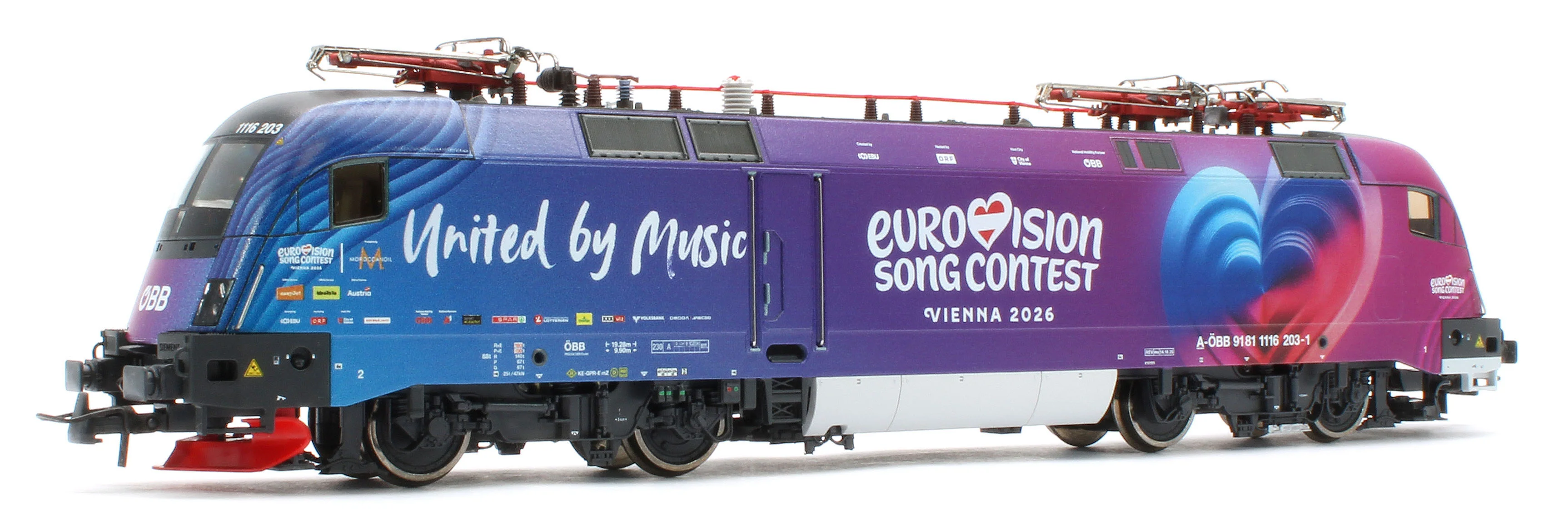 7500240 ÖBB 1116 203-1 "Eurovision Song Contest 2026" Electric Locomotive - Image 4