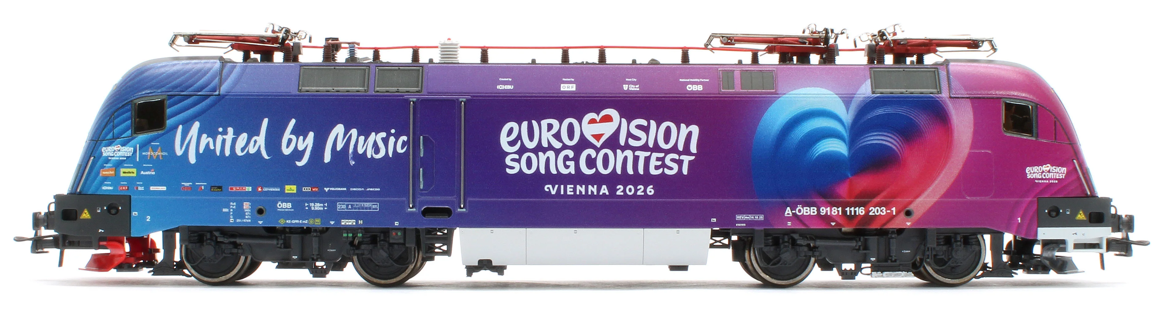 7500240 ÖBB 1116 203-1 "Eurovision Song Contest 2026" Electric Locomotive - Image 5