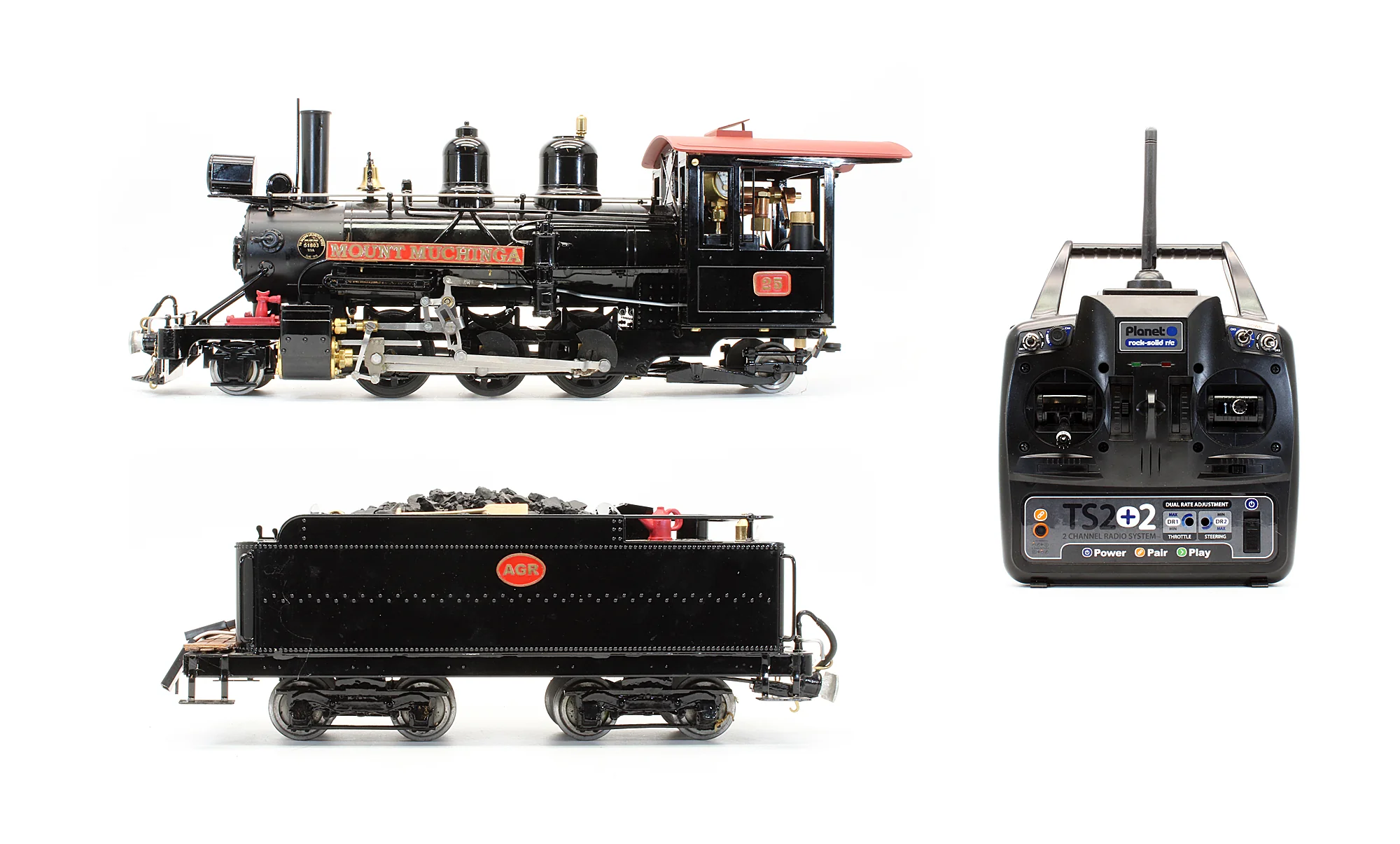 AGR25-BLACK-I Pre-Owned 2-6-2 'MOUNT MUCHINGA' No.25 Black (Radio Control, Insulated Wheels) Steam Locomotive