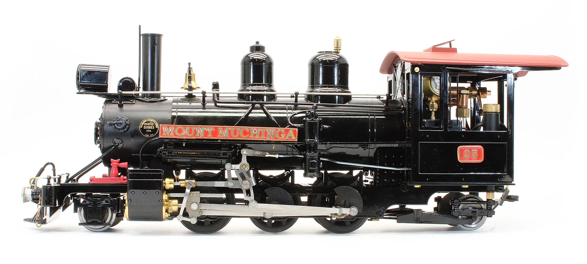 AGR25-BLACK-I Pre-Owned 2-6-2 'MOUNT MUCHINGA' No.25 Black (Radio Control, Insulated Wheels) Steam Locomotive - Image 3