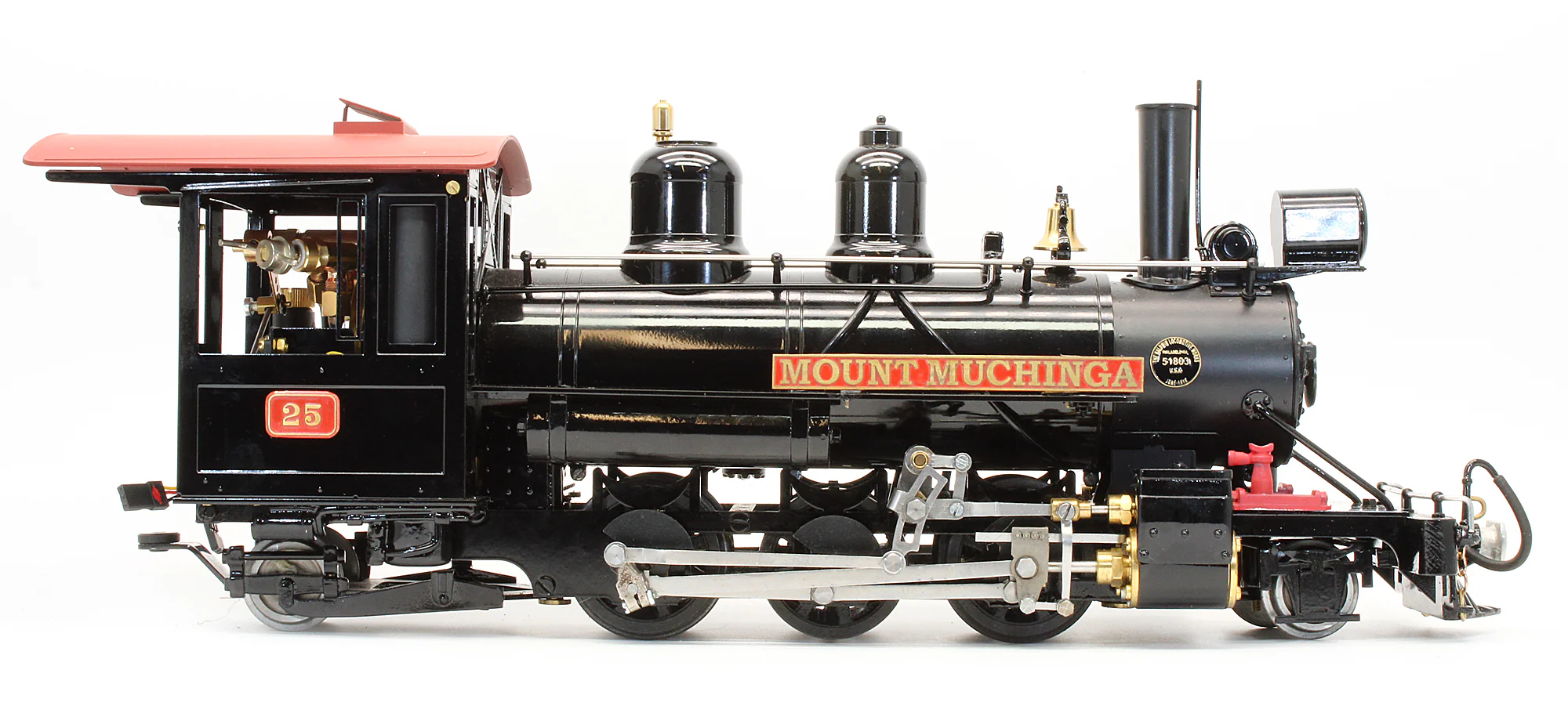 AGR25-BLACK-I Pre-Owned 2-6-2 'MOUNT MUCHINGA' No.25 Black (Radio Control, Insulated Wheels) Steam Locomotive - Image 7