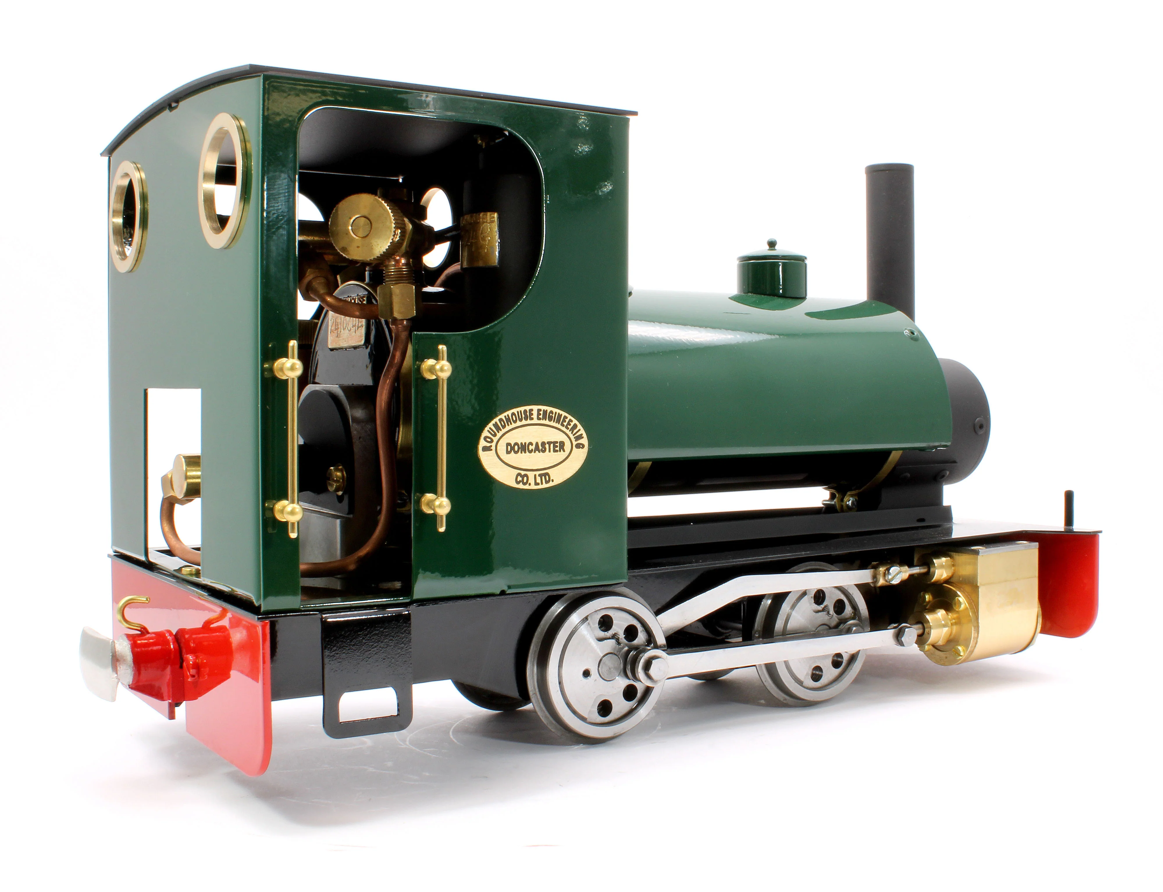 BERTIE-BRUNGREEN-NI-32 0-4-0 Saddle Tank 'Bertie' Deep Brunswick Green (Manual, Uninsulated Wheels) Steam Locomotive - Image 4