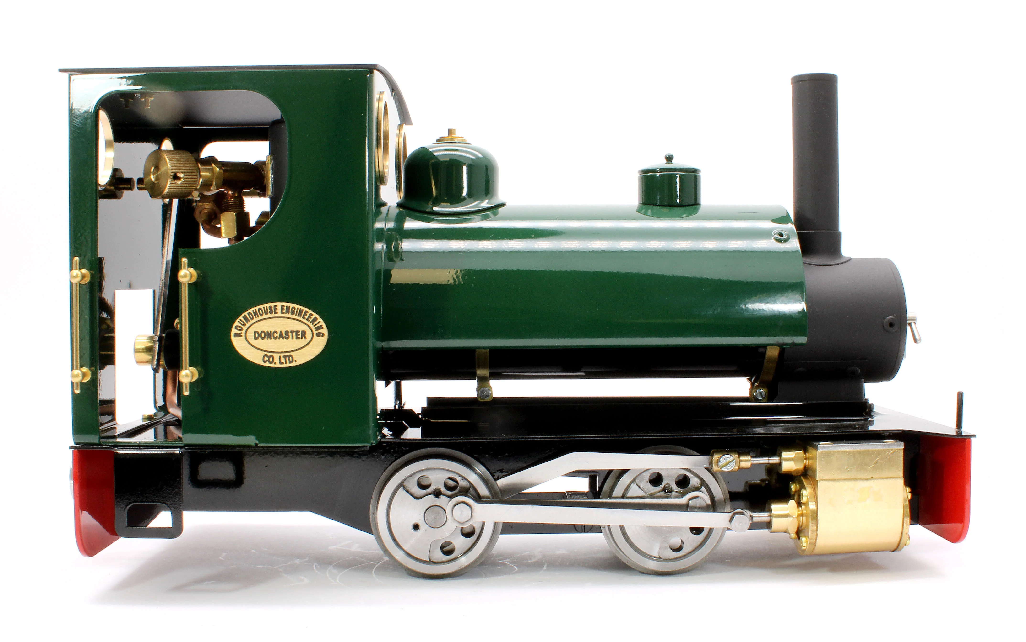 BERTIE-BRUNGREEN-NI-32 0-4-0 Saddle Tank 'Bertie' Deep Brunswick Green (Manual, Uninsulated Wheels) Steam Locomotive - Image 5