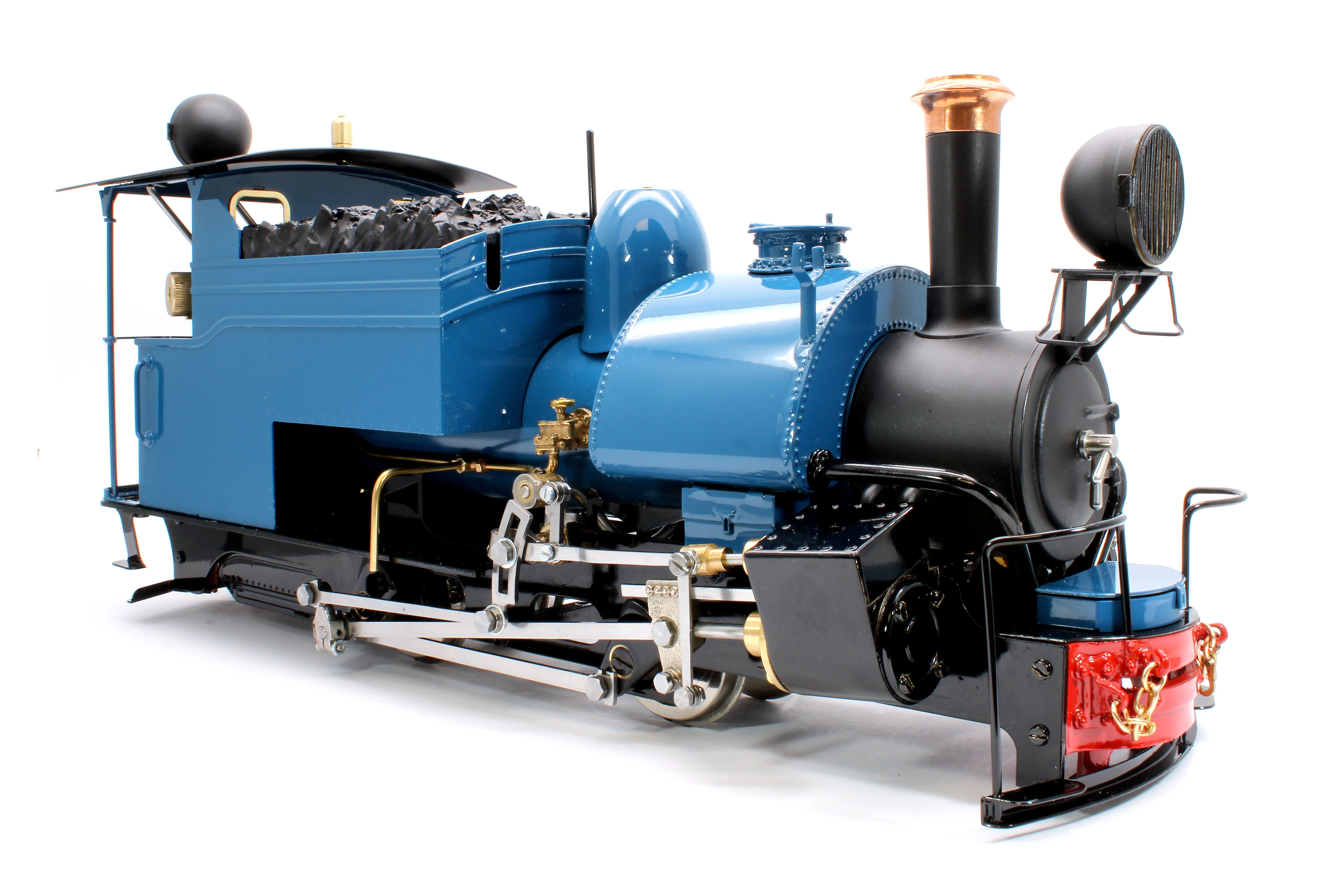 DM-DARJBLUE-NI Class B 0-4-0 Saddle Tank Engine 'Darjeeling' Darjeeling Blue (Manual Control, Uninsulated Wheels) Steam Locomotive - Image 5
