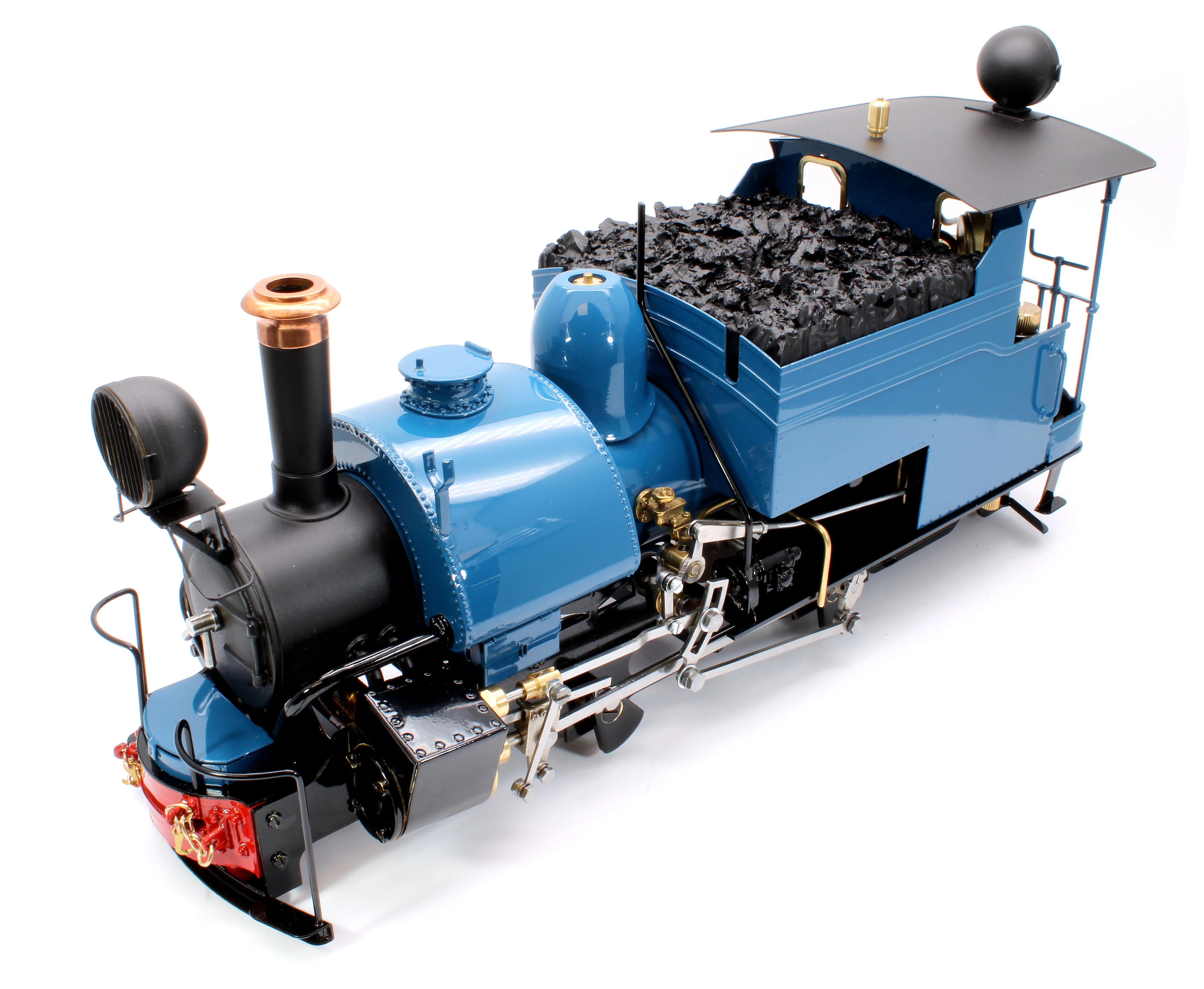 DM-DARJBLUE-NI Class B 0-4-0 Saddle Tank Engine 'Darjeeling' Darjeeling Blue (Manual Control, Uninsulated Wheels) Steam Locomotive - Image 8