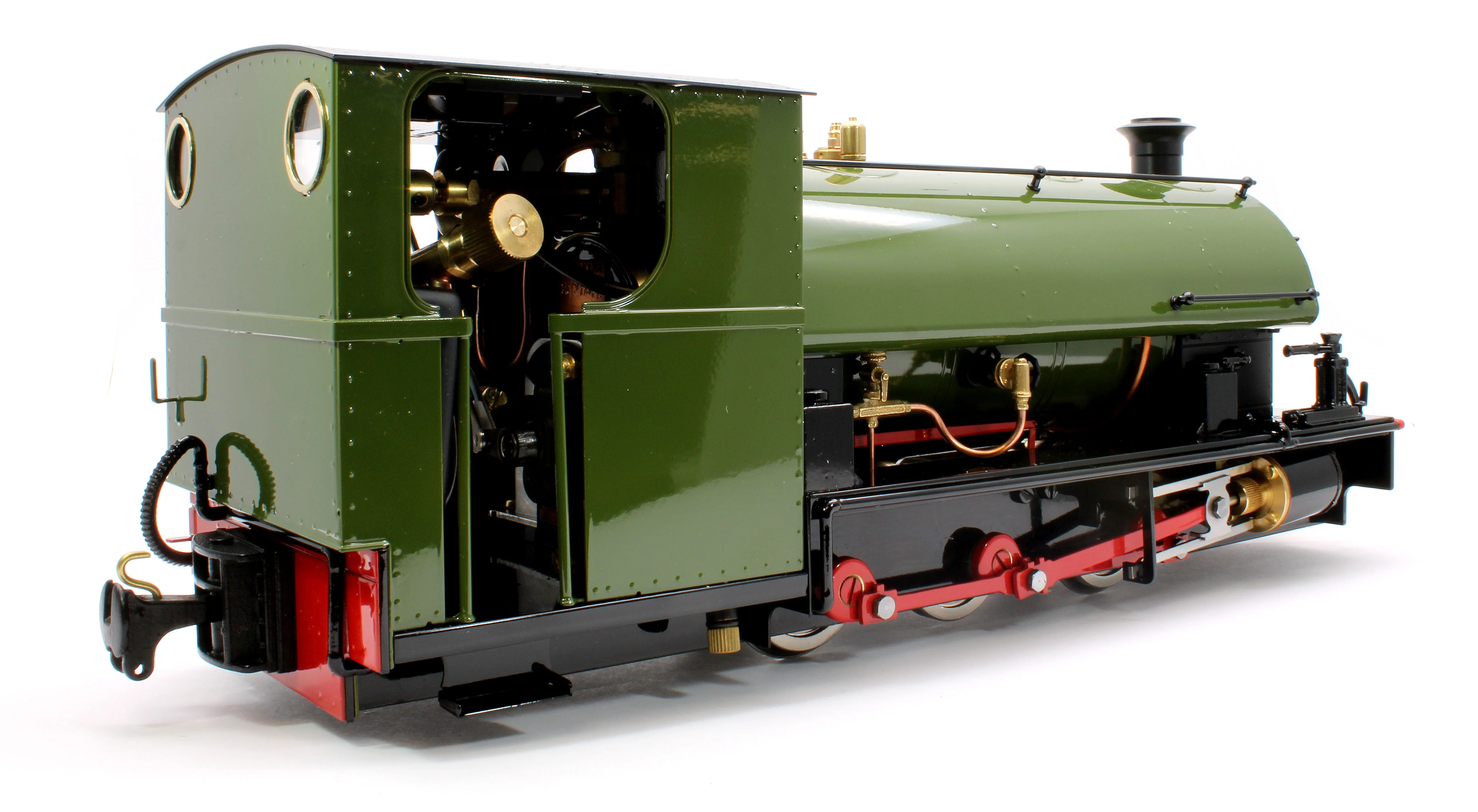 HARRC-OLIVE-NI 0-6-0 Saddle Tank 'Harrogate' Olive (Radio Control, Uninsulated Wheels) Steam Locomotive - Image 3