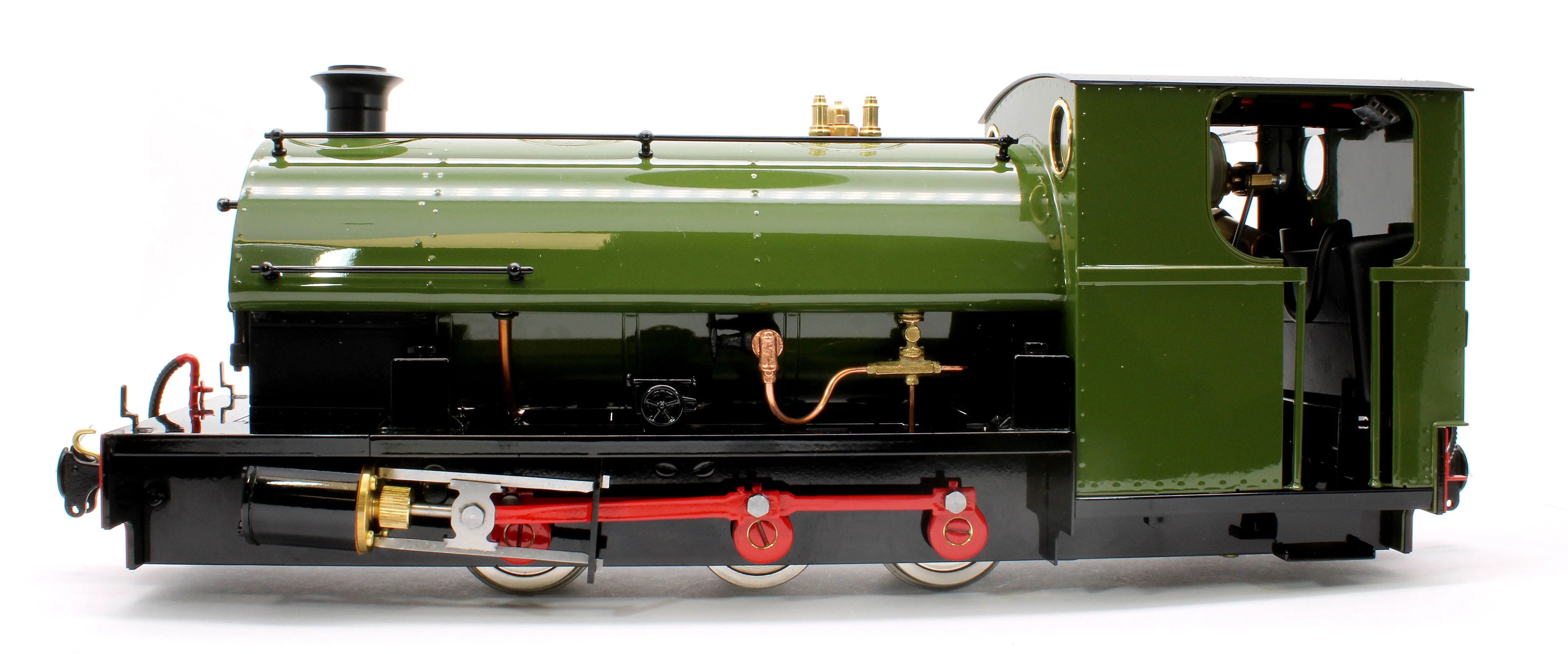 HARRC-OLIVE-NI 0-6-0 Saddle Tank 'Harrogate' Olive (Radio Control, Uninsulated Wheels) Steam Locomotive - Image 5