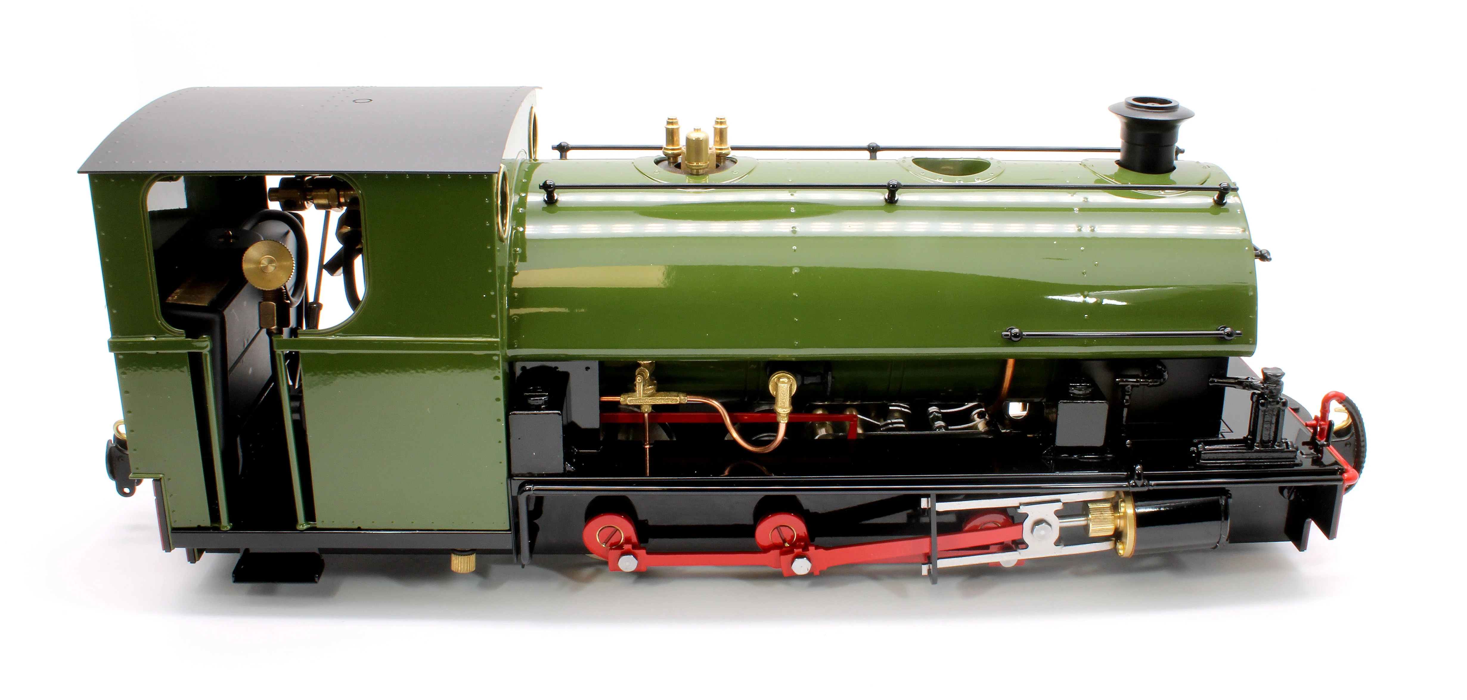 HARRC-OLIVE-NI 0-6-0 Saddle Tank 'Harrogate' Olive (Radio Control, Uninsulated Wheels) Steam Locomotive - Image 8