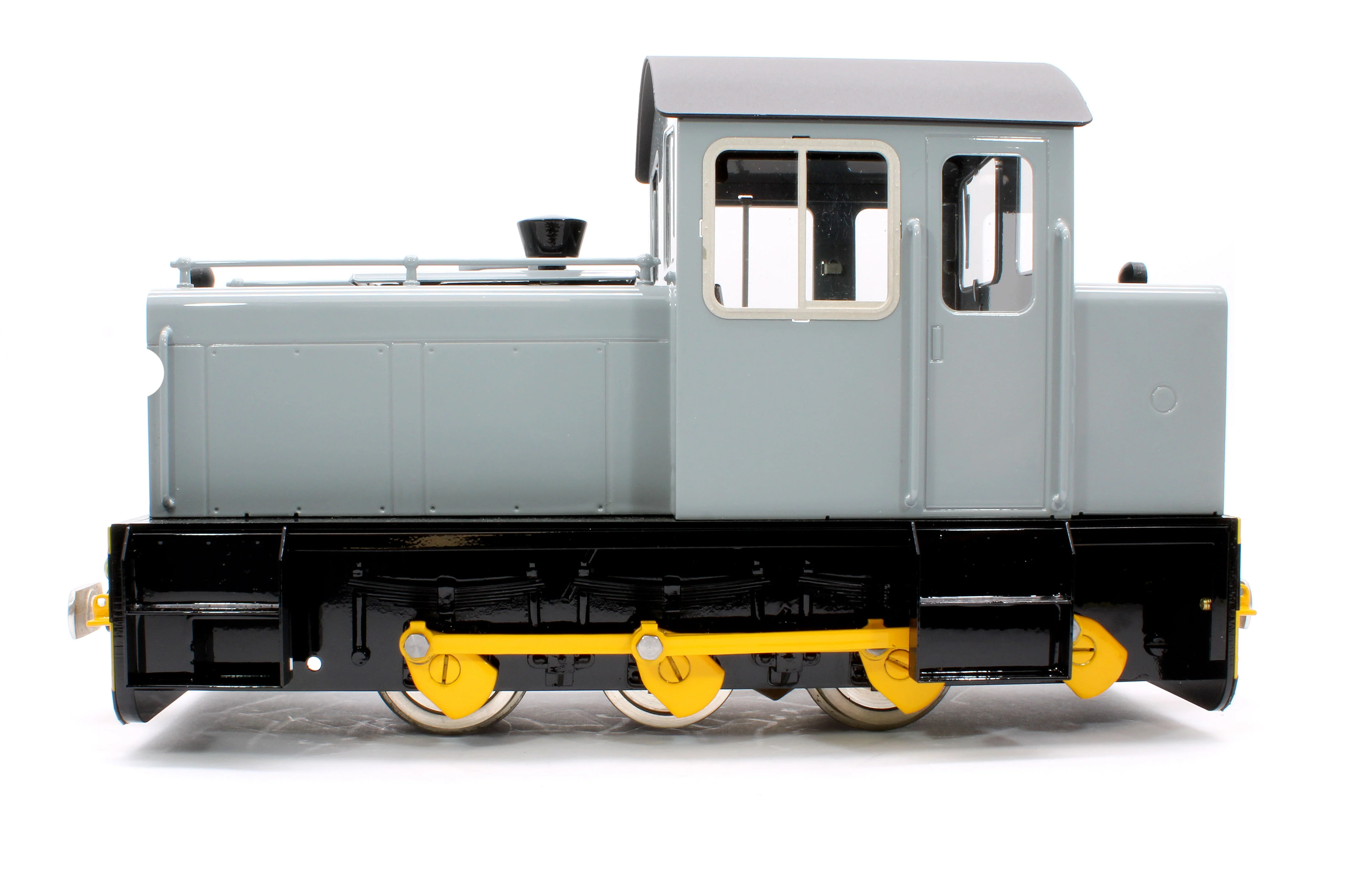 HC-GREY-I 0-6-0 'Harlech Catle MK.1' WD Grey (Radio Control, Insulated Wheels) Diesel Locomotive - Image 2