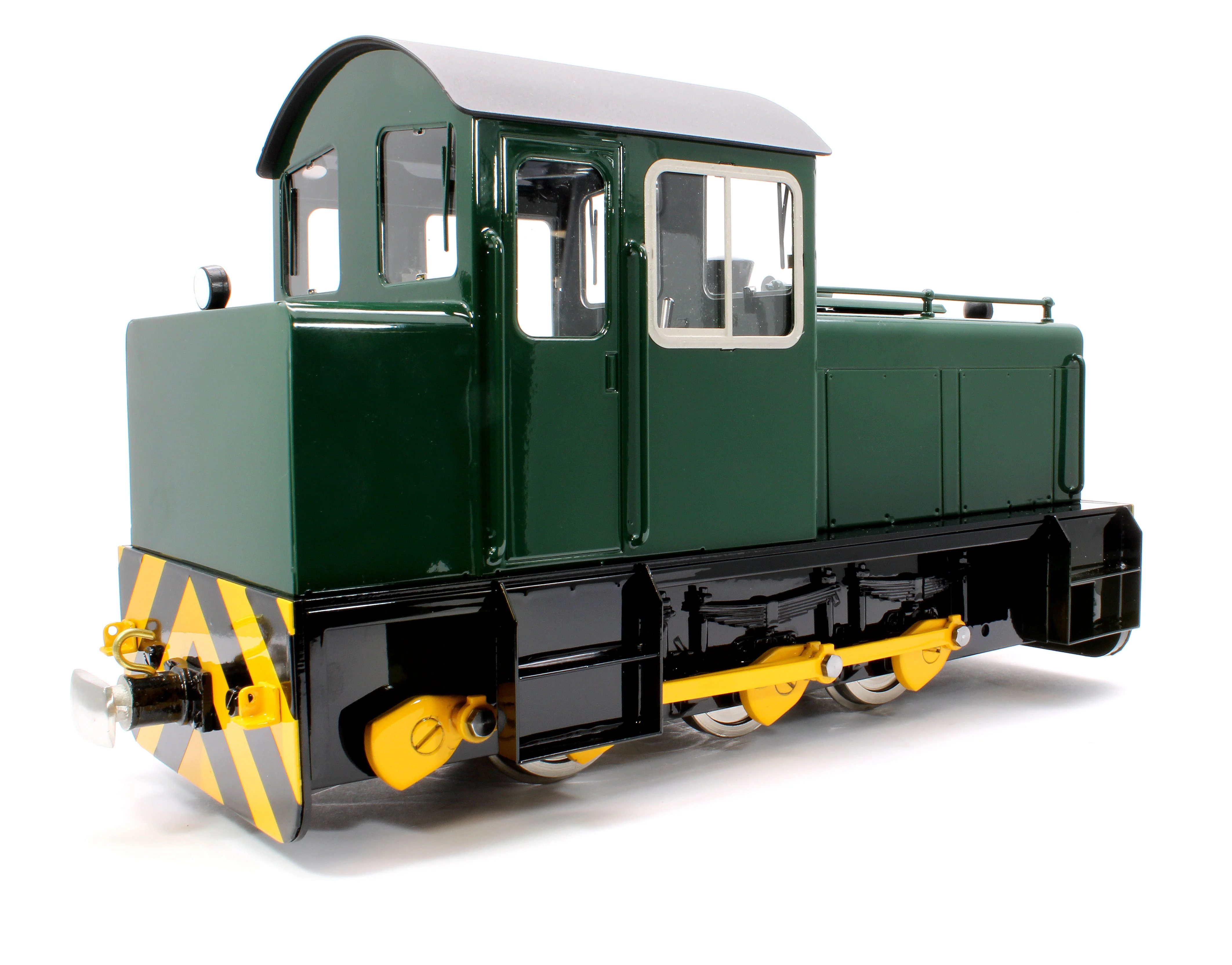HC-BRUNGREEN-NI 0-6-0 'Harlech Castle MK.1' Deep Brunswick Green (Radio Control, Uninsulated Wheels) Diesel Locomotive - Image 3
