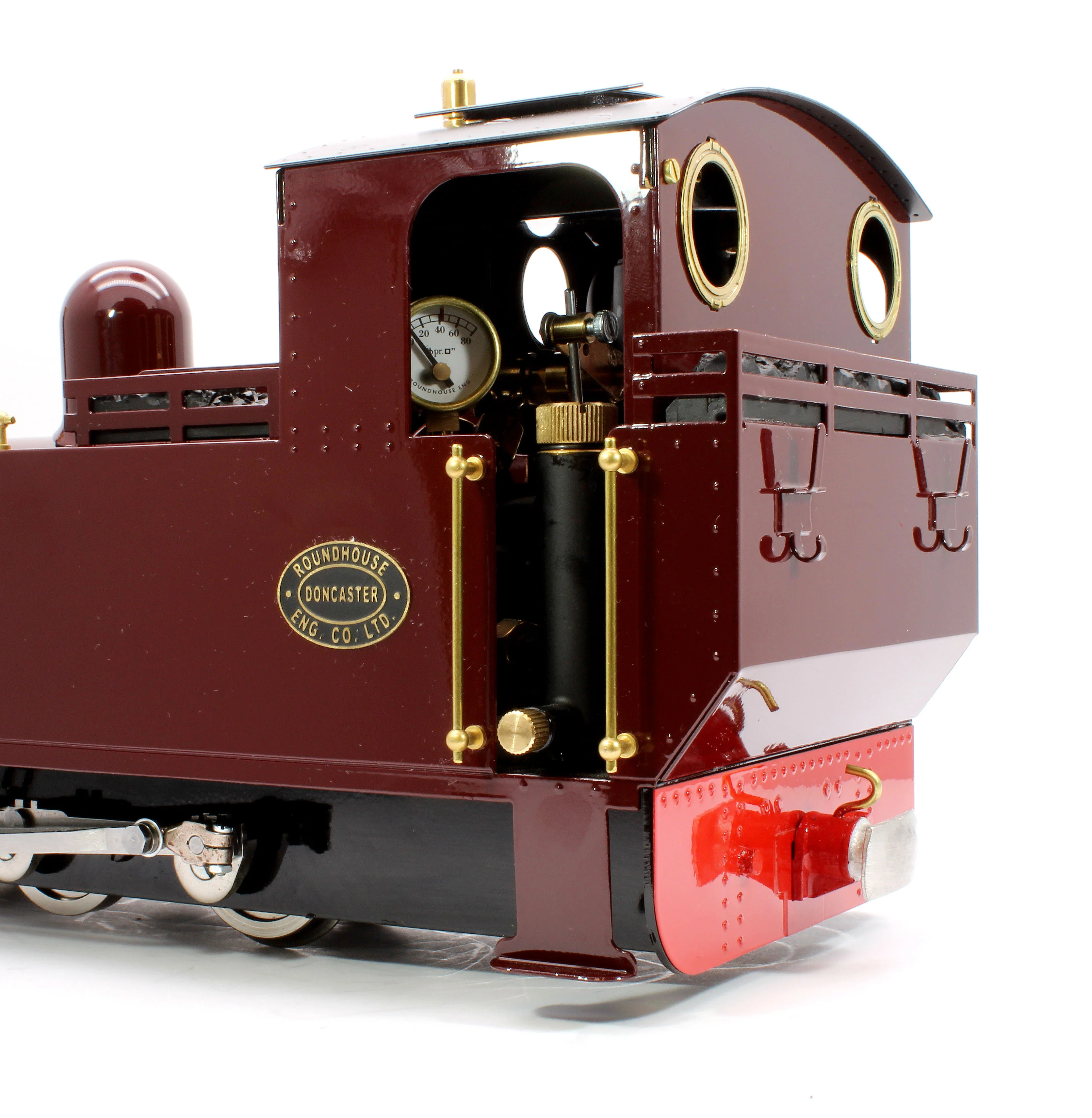 LARC-MAROON-I 0-6-0 'Lady Anne' Fairlie Engine Maroon (Radio Control, Insulated Wheels) Steam Locomotive - Image 9